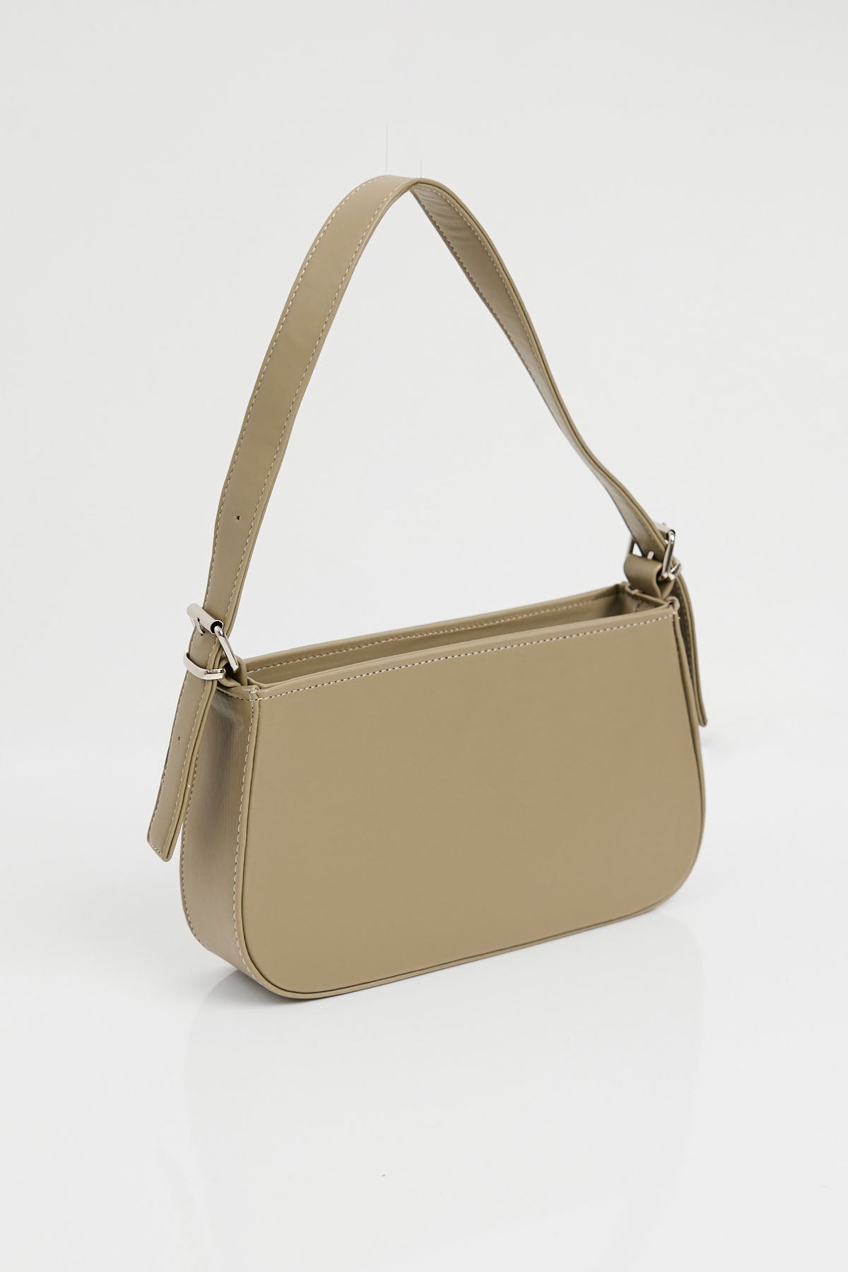Image of 010172 Flat Baguette Shoulder Bag - Light Green