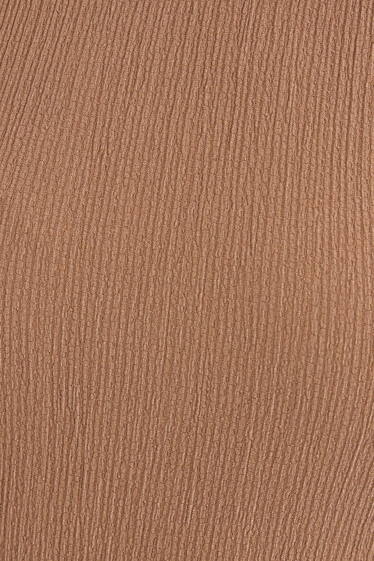 Image of 0430 Örme Bluz - Camel