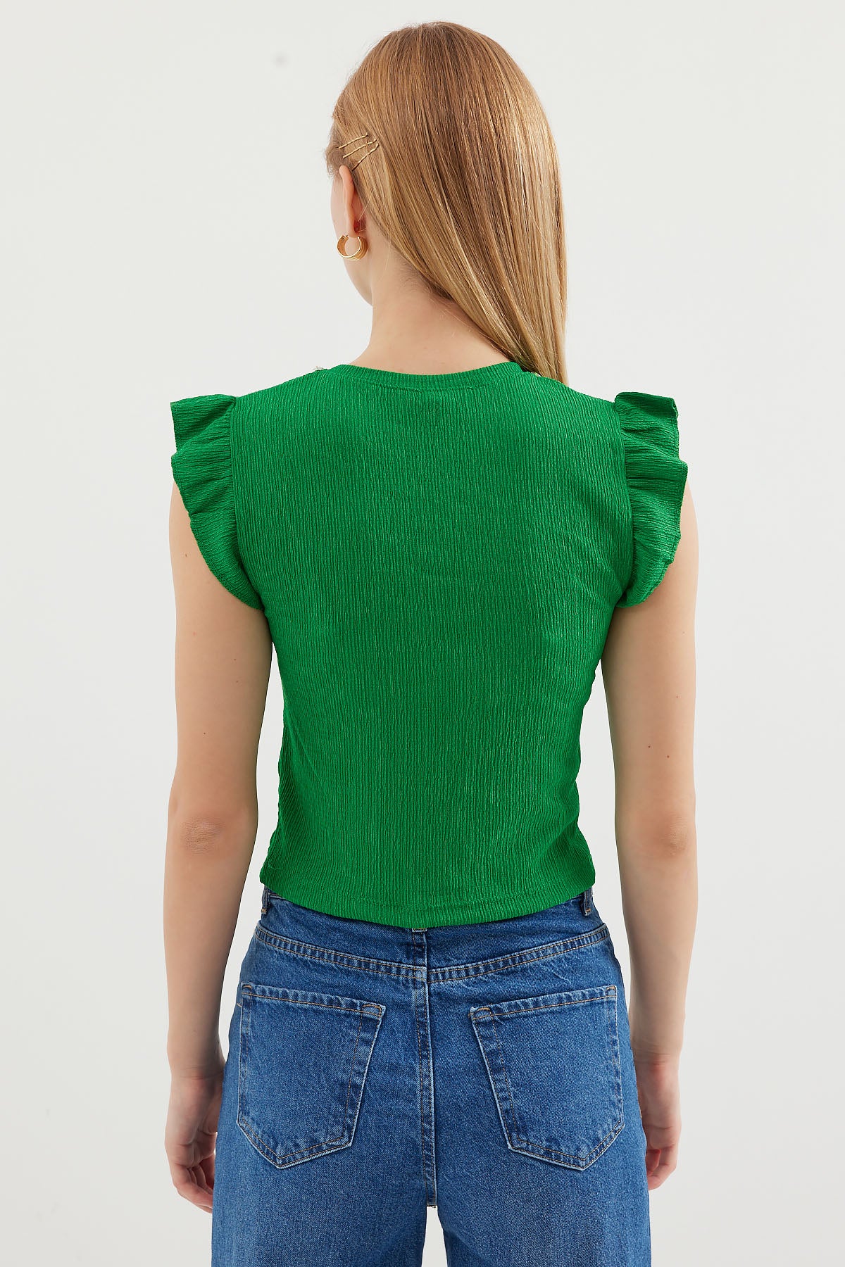 Image of Bluză tricotată 0430 - Verde