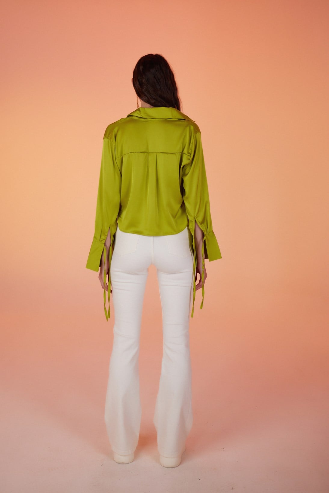 Image of Cutout Jean Pantolon Beyaz