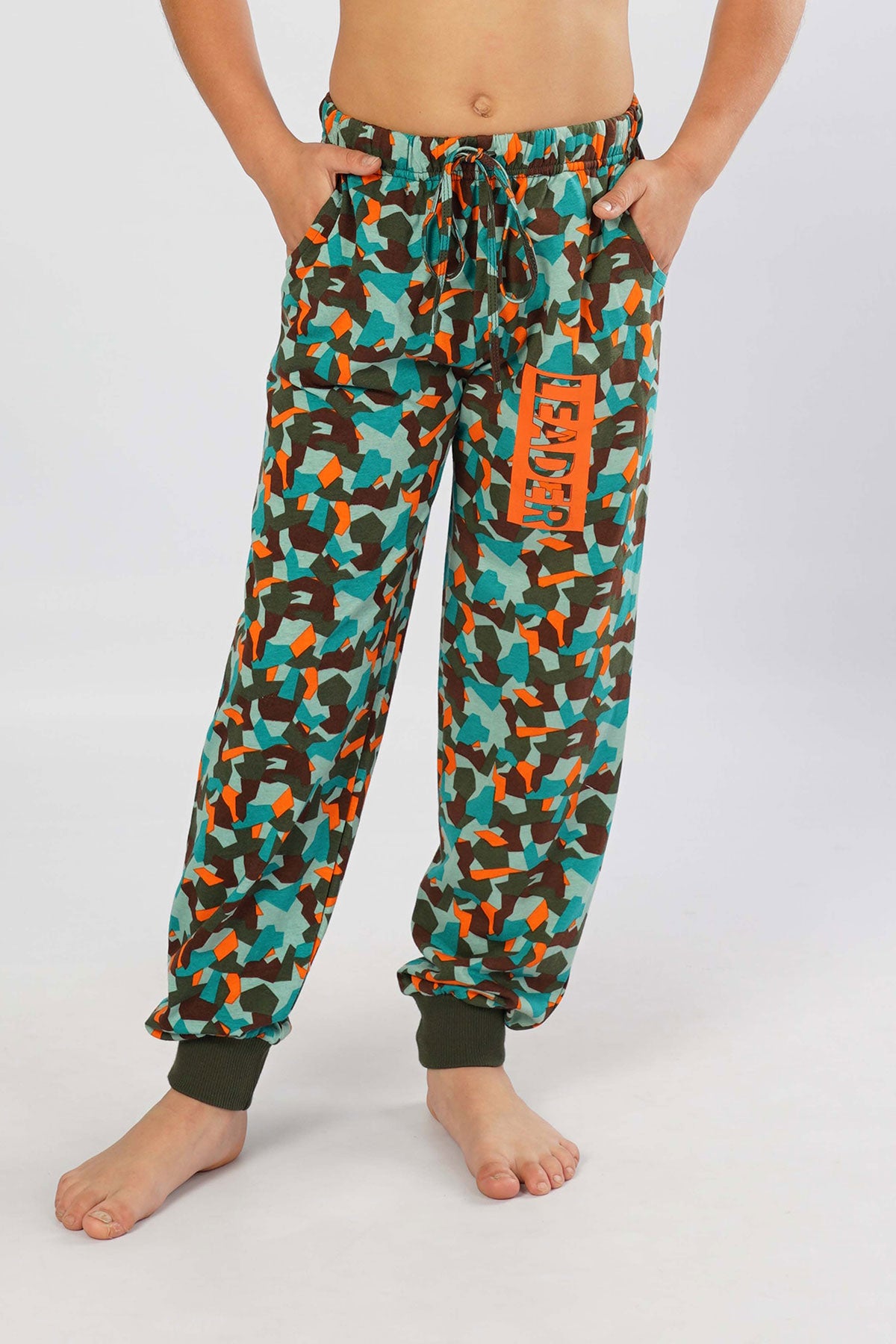Image of ERKEK COCUK P.SUPREM MANSETLI CEPLI TEK ALT PIJAMA