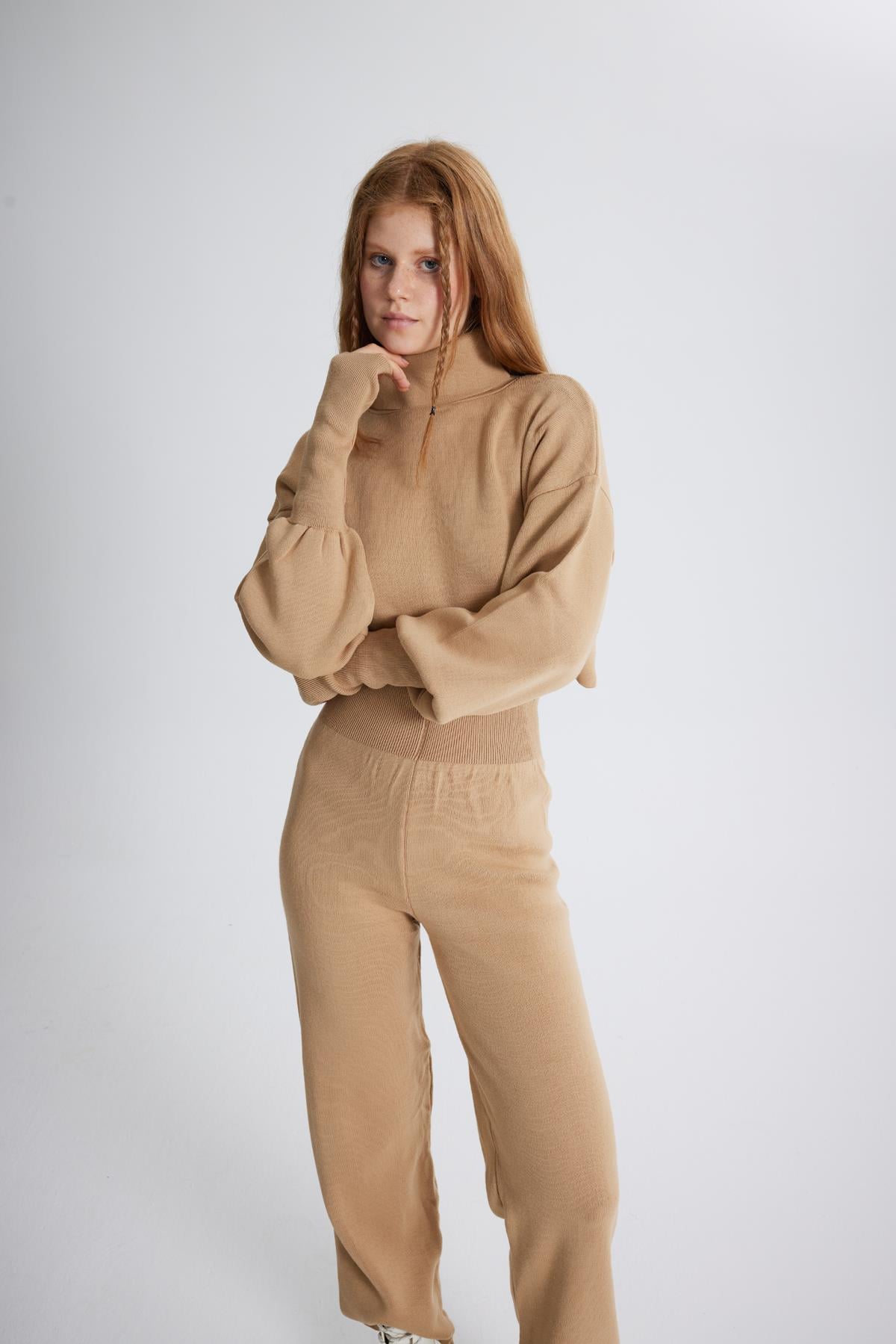 Image of Alt Üst Triko Thinky Takım Camel
