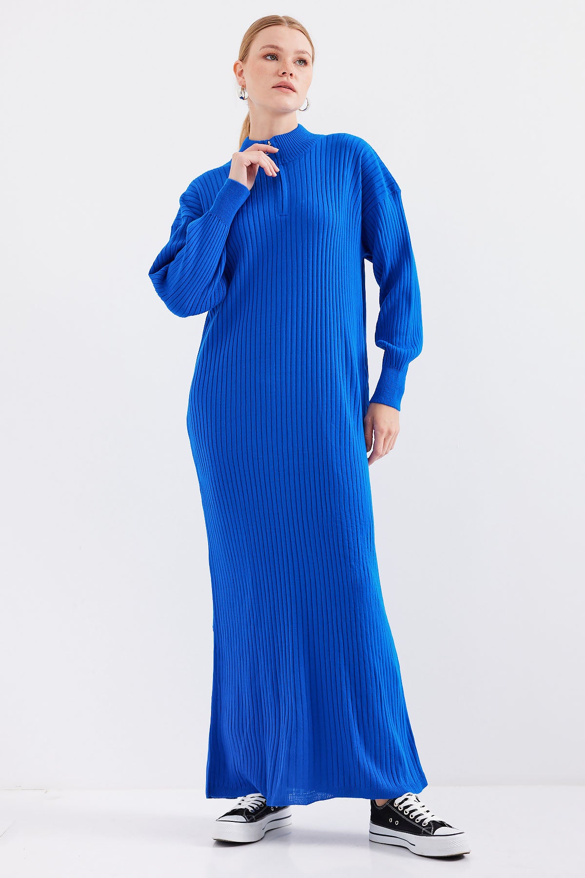 Image of 15839 Boydan Triko Elbise - Saks