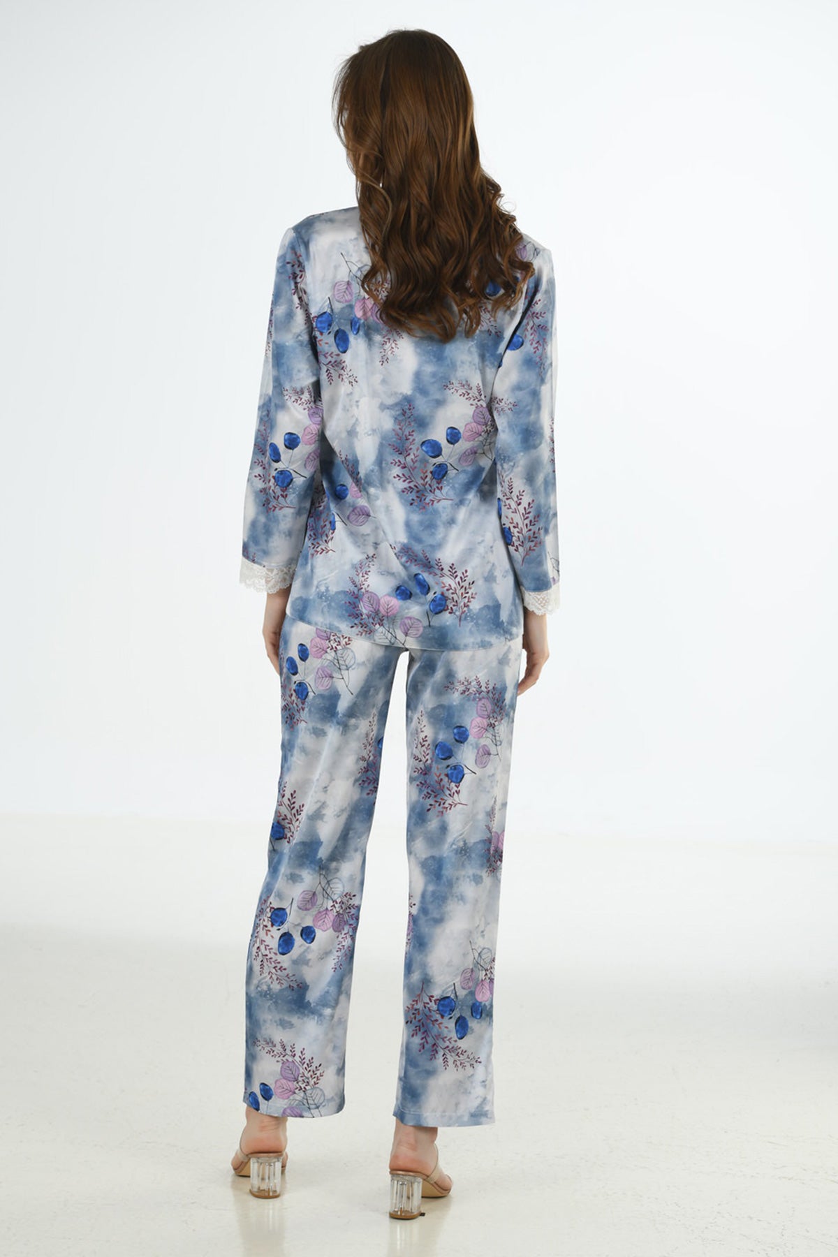 Image of KADIN PİJAMA TK  SATEEN  %95 POLYESTER %5 ELASTANE