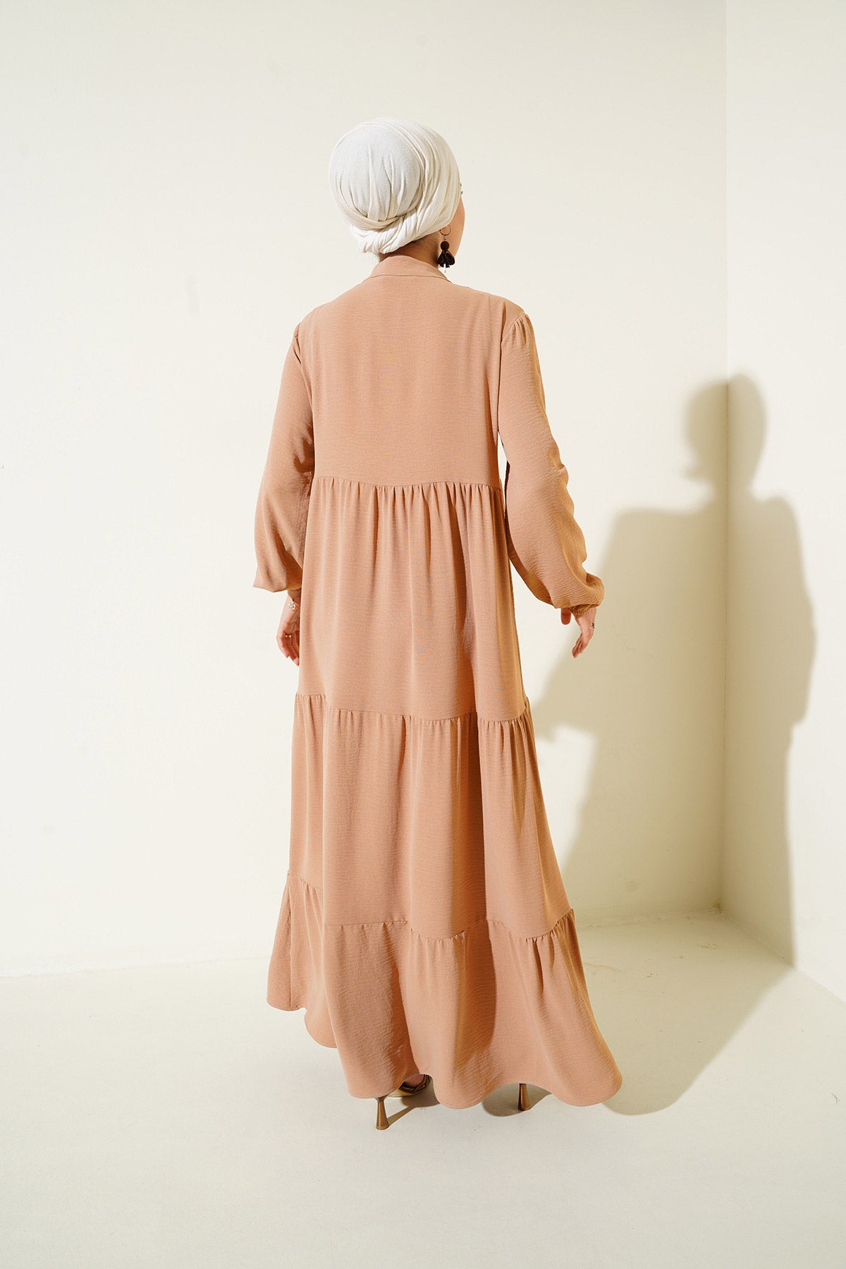 Image of 1627 Collar-Tie Hijab Dress - D.Vizon