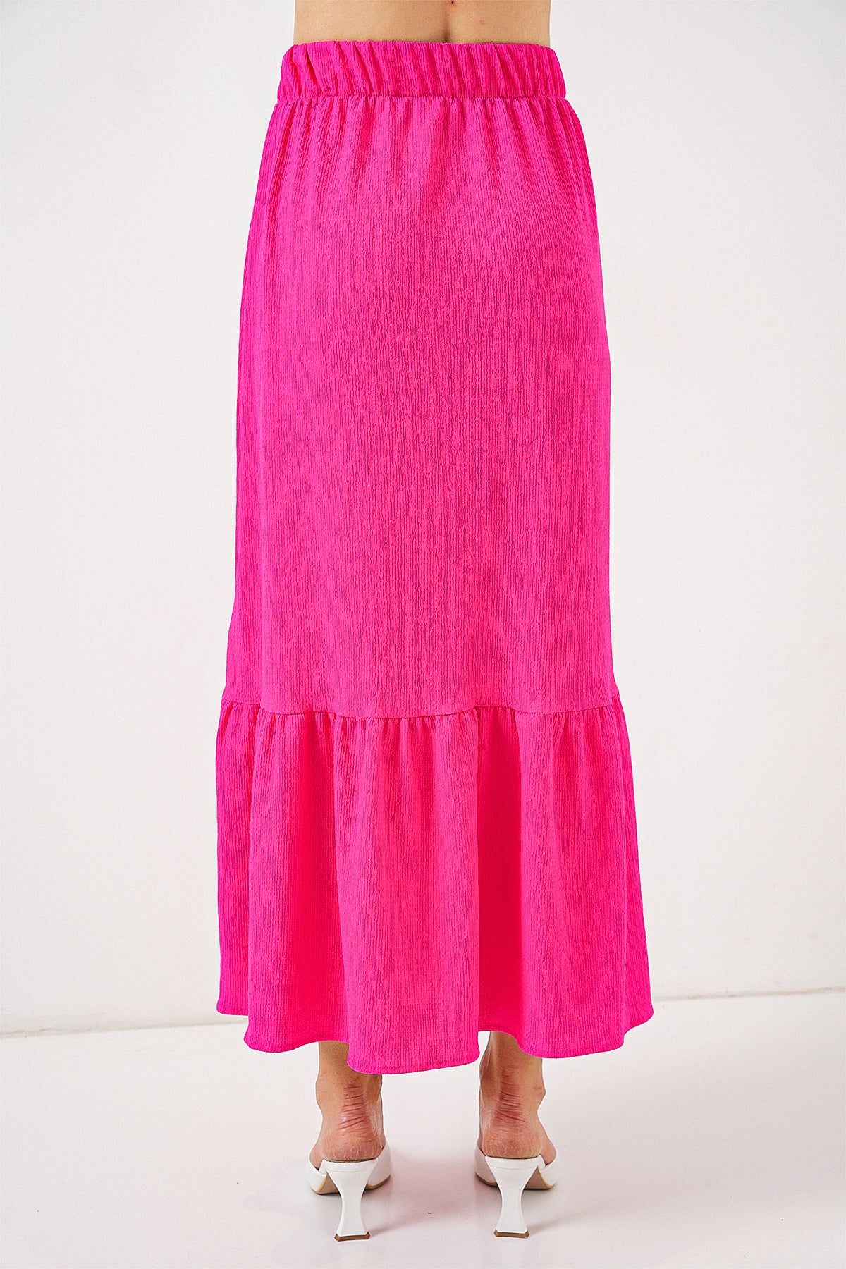 Image of 1886 Long Knitted Skirt - A.Fuchsia