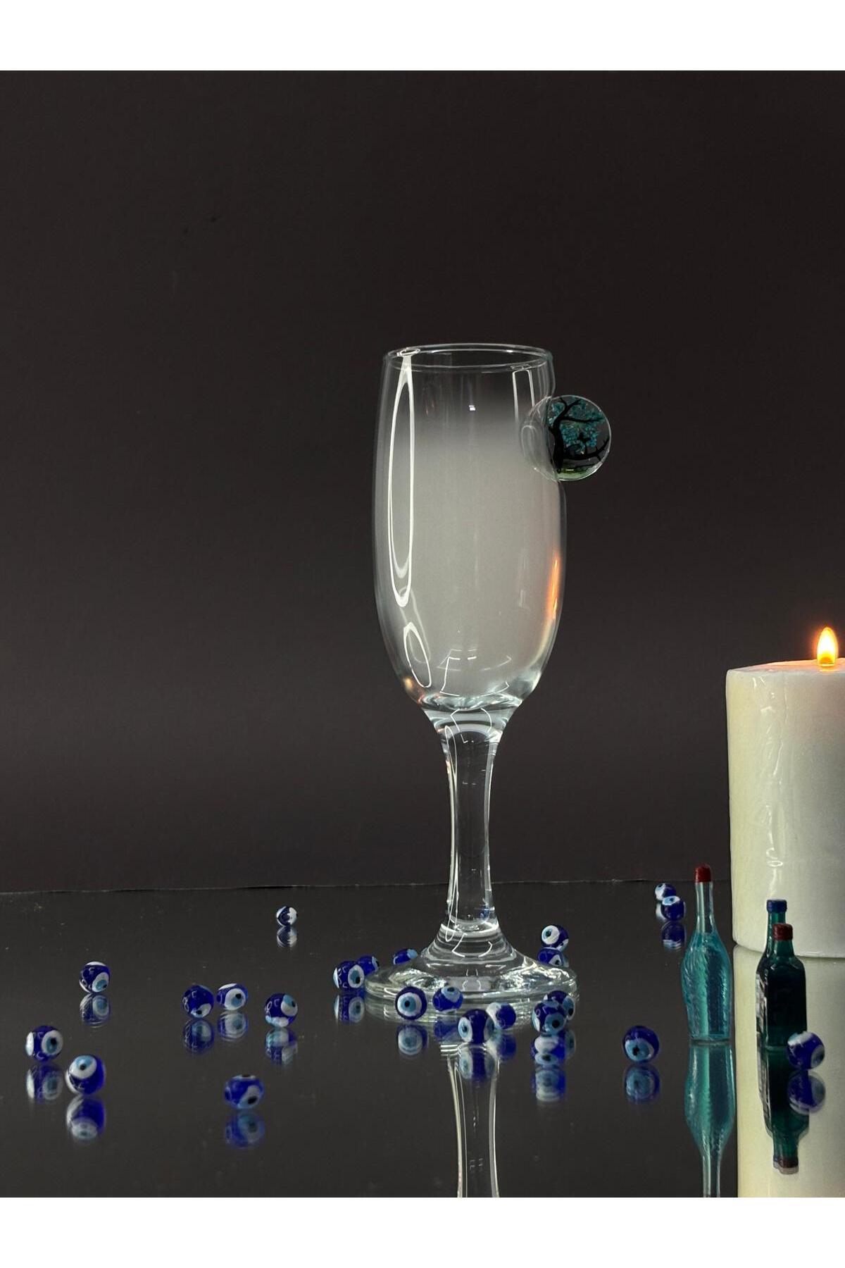 Image of Mavi Çiçek Kahve Yanı - 190 ml