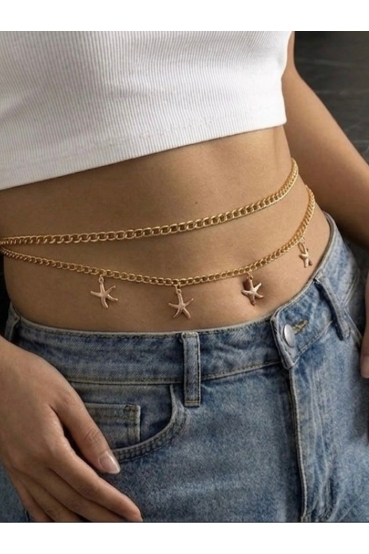 Image of Gold Bel Zincir Kemer