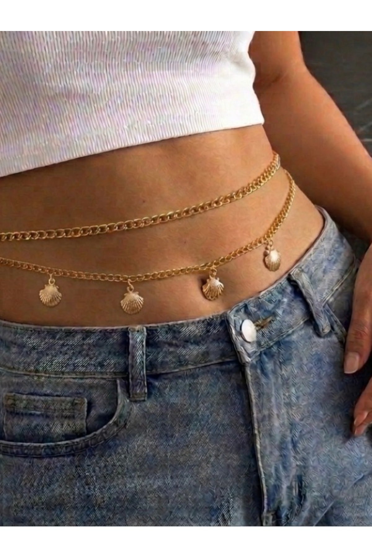 Image of Gold Bel Zincir Kemer