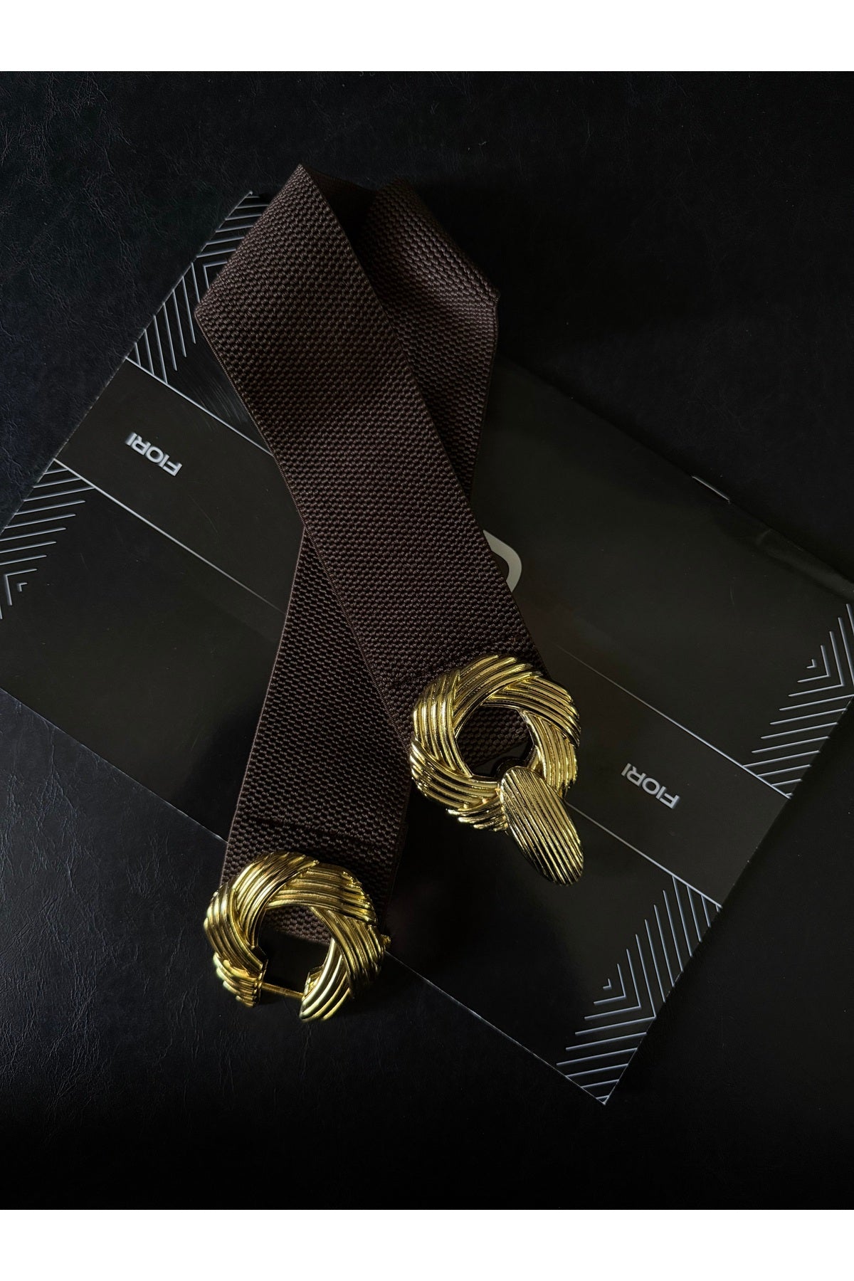Image of Gold Tokalı Elastik Kadın Kemeri, Ceket Kemeri, Gömlek Kemeri, Elbise Kemeri