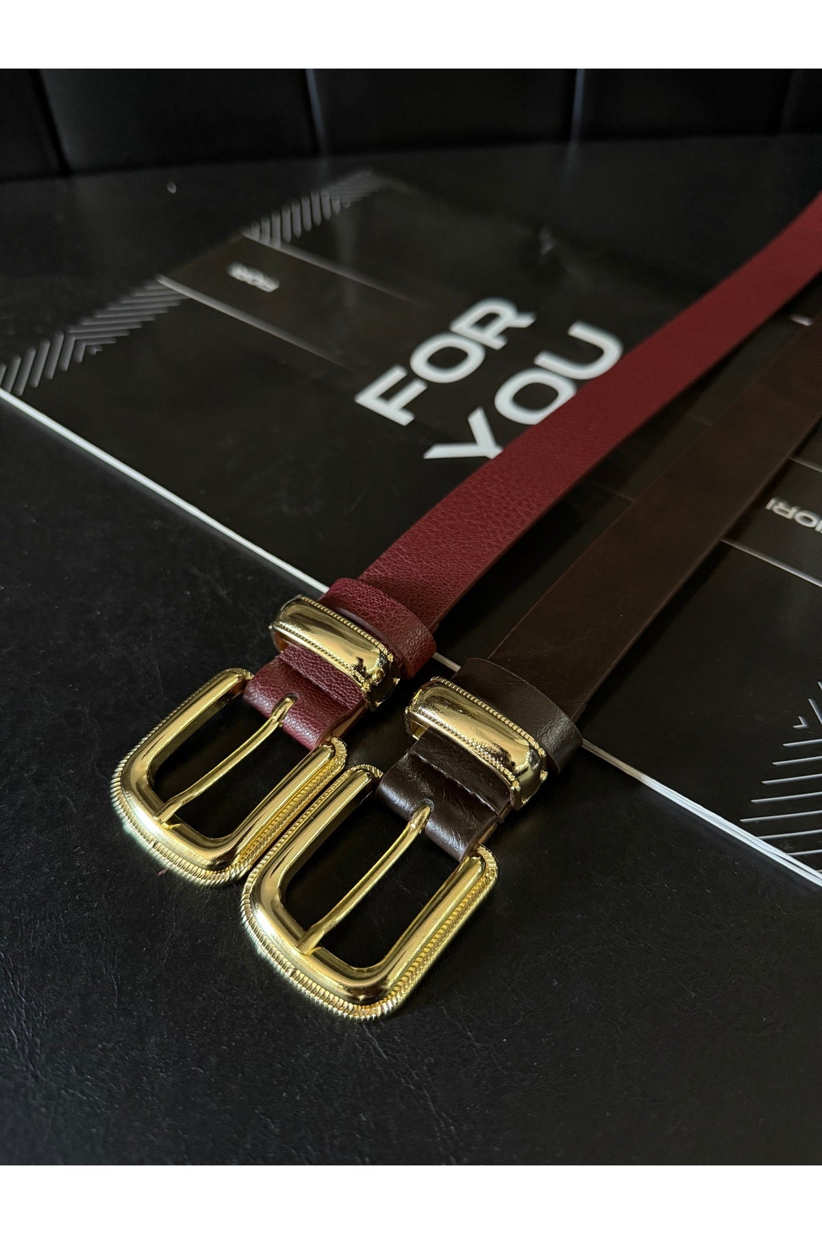 Image of 3’lü Gold Kaplama Kadın Pantolon Kemeri, Ceket Kemeri, Elbise Kemeri, Gömlek Kemeri ne