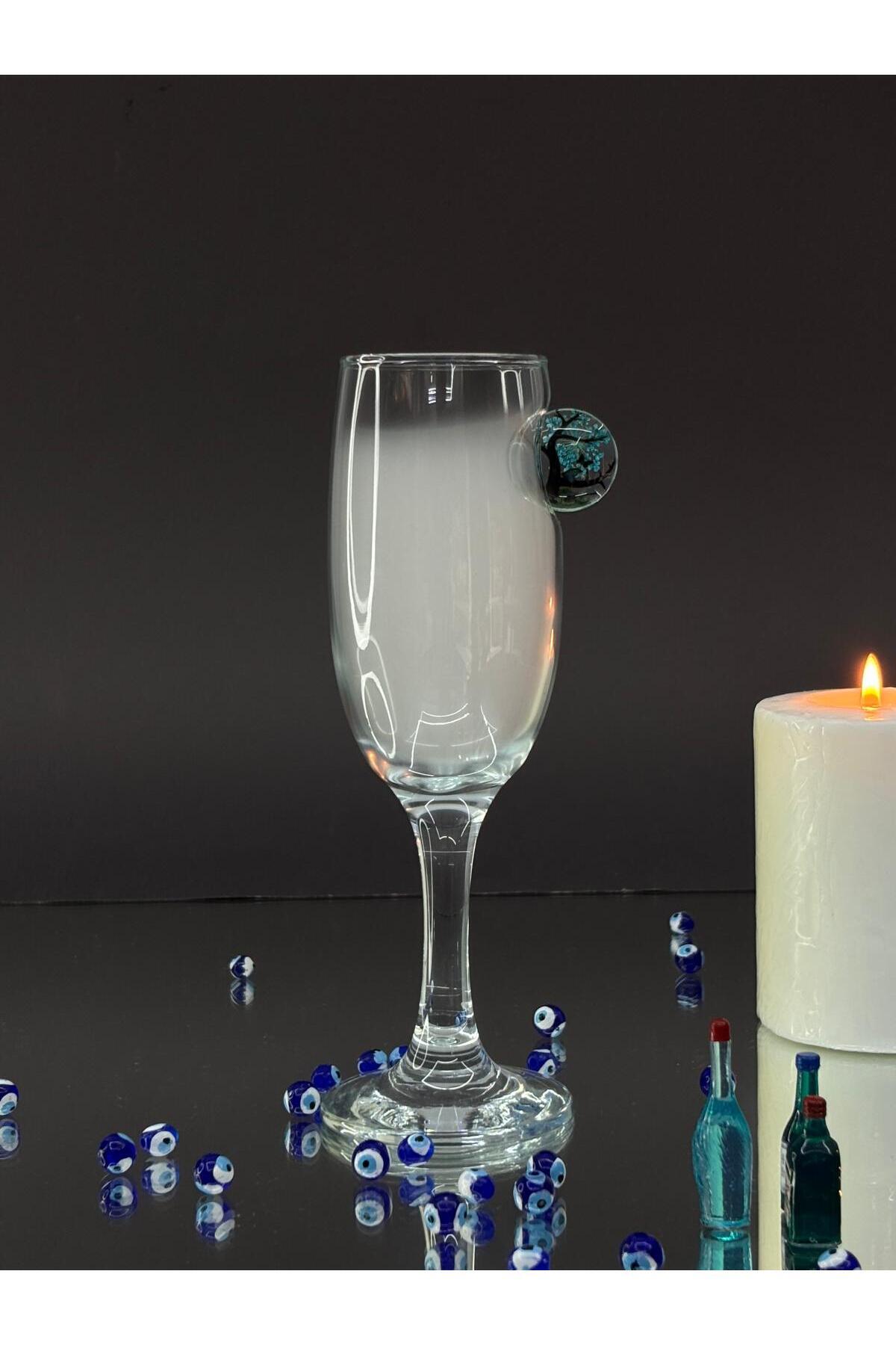Image of Mavi Çiçek Kahve Yanı - 190 ml