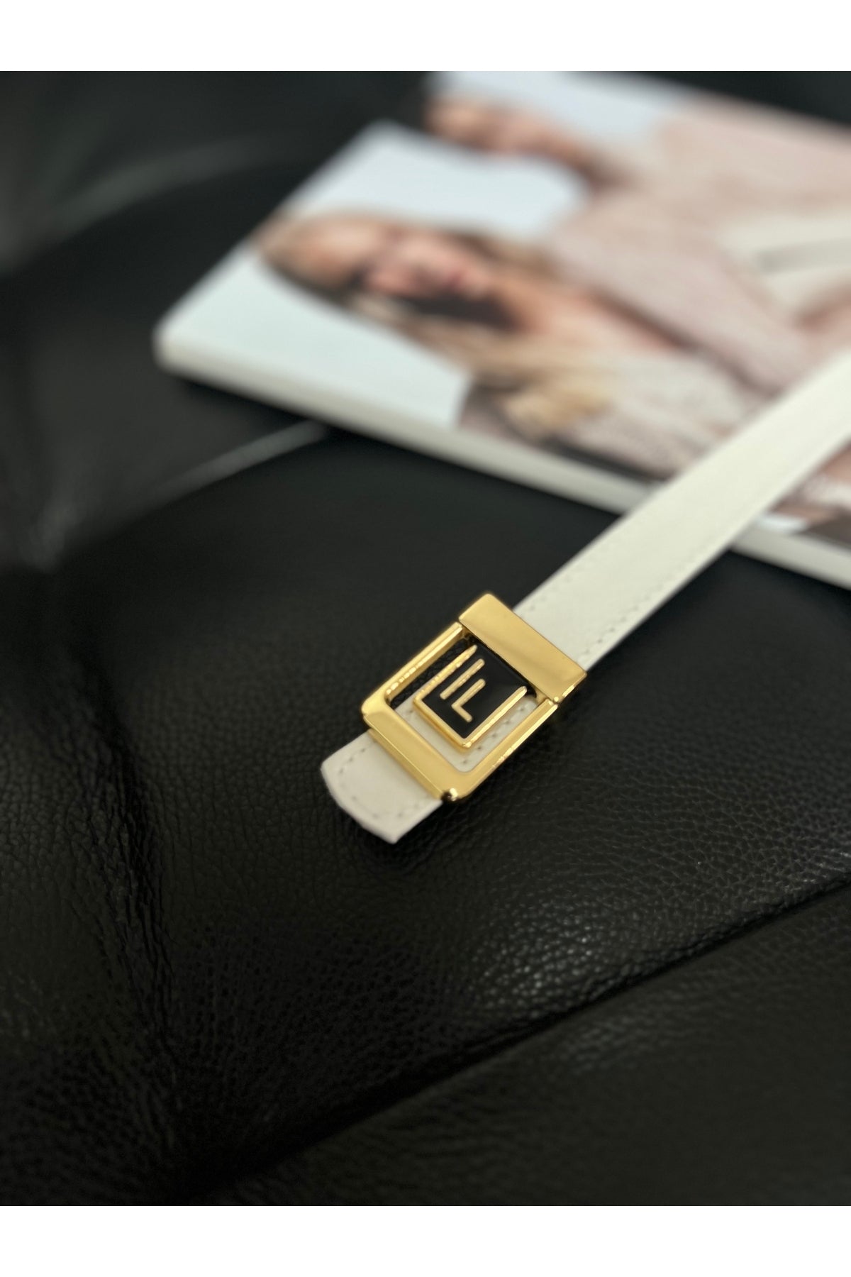 Image of 2'li F Logolu Gold-gümüş Tokalı Kadın Kemeri, Gold Kadın Kemeri, Pantolon Kemeri, Ceket Kemeri