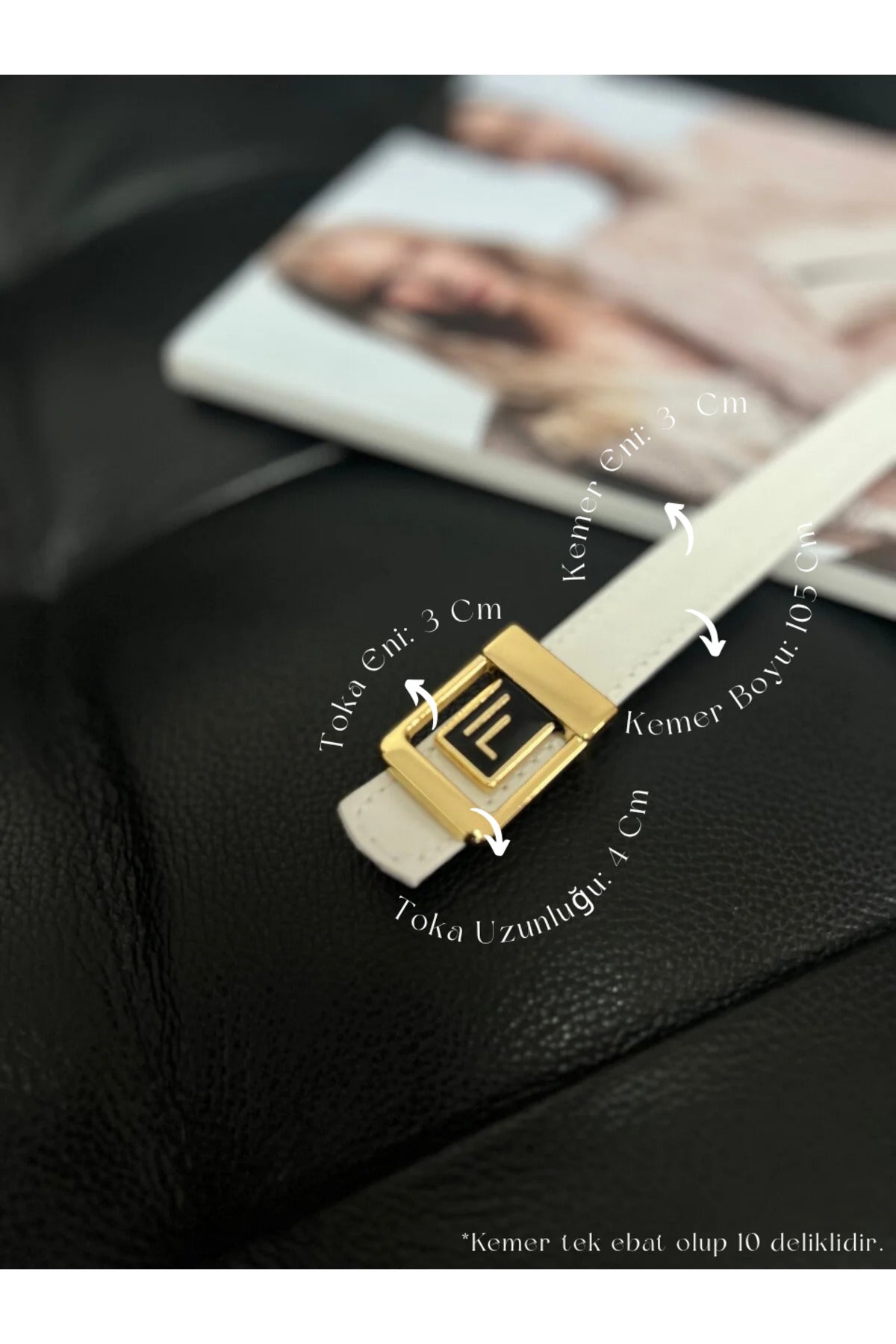 Image of 2'li F Logolu Gold-gümüş Tokalı Kadın Kemeri, Gold Kadın Kemeri, Pantolon Kemeri, Ceket Kemeri