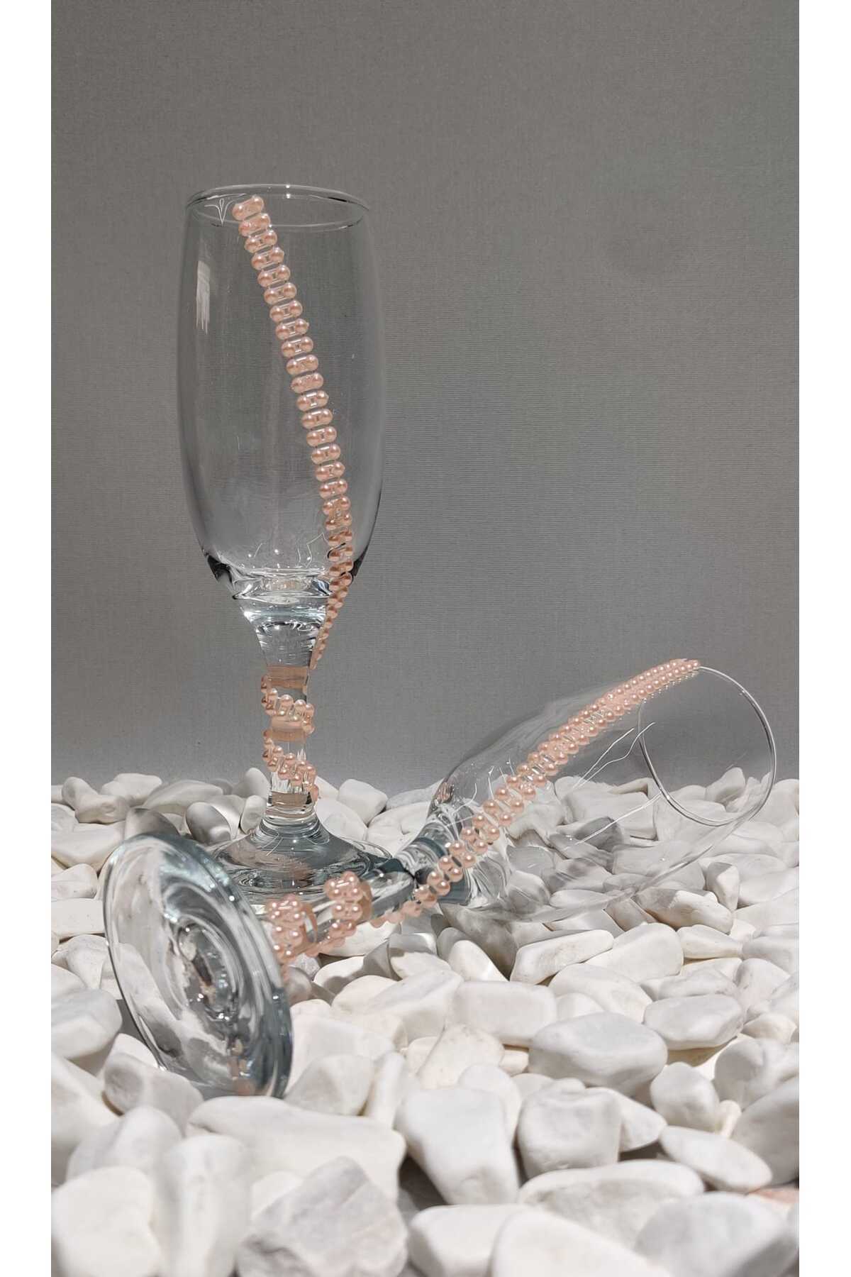 Image of Pembe Sıralı İnci Sunum&Hediyelik 2'li Bardak