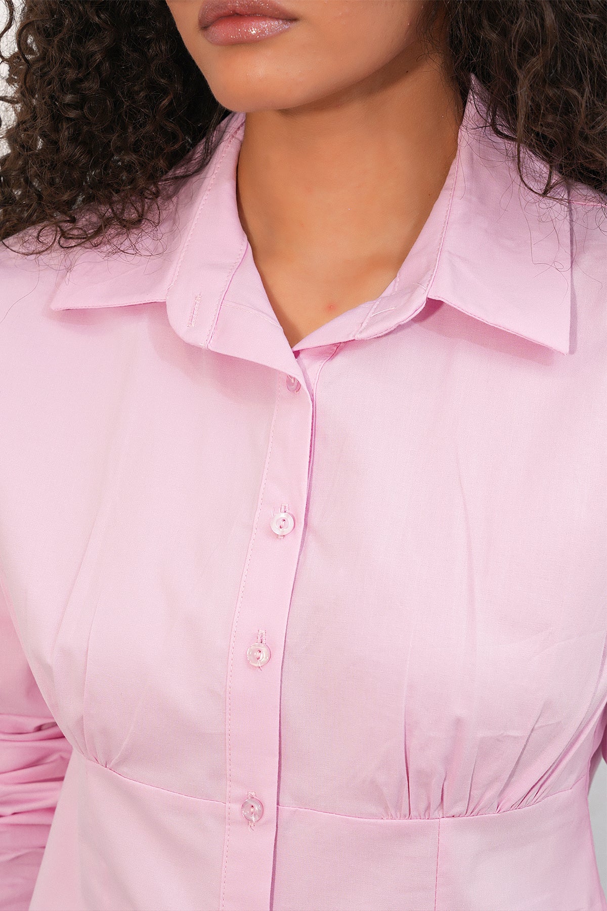 Image of 20231 Slim Fit Poplin Gömlek - Pembe