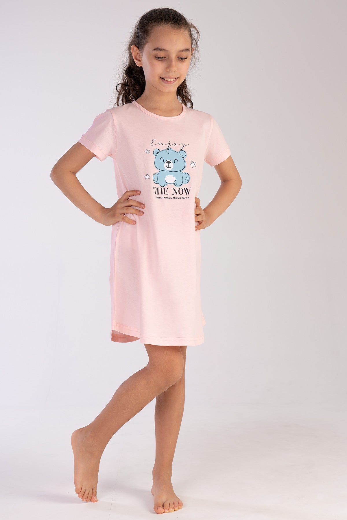 Image of KIZ COCUK P.SUPREM O YAKA KISA KOL ETEGI OVAL TUNIK(3-4/9-10)