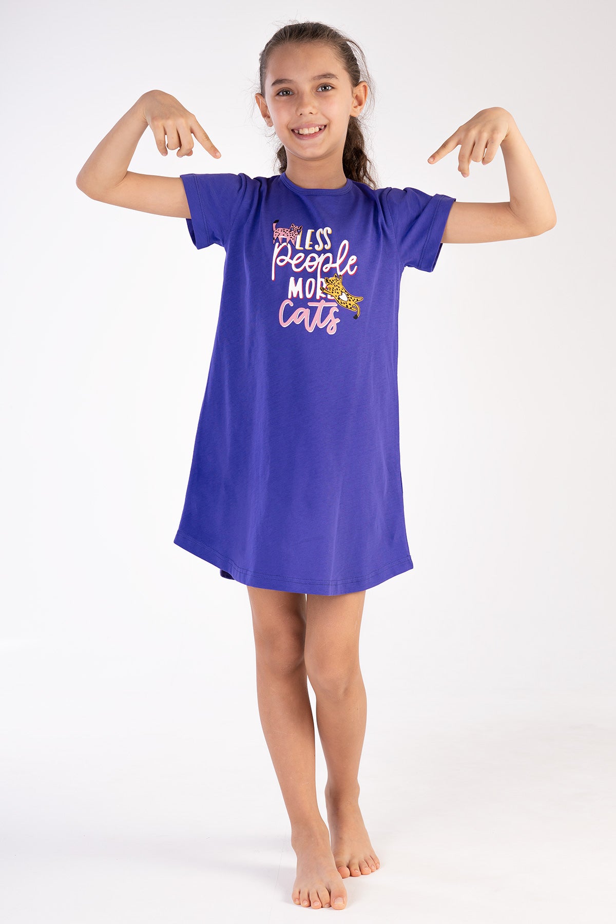 Image of KIZ COCUK P.SUPREM O YAKA KISA KOL ETEGI OVAL TUNIK(3/4-9/10)