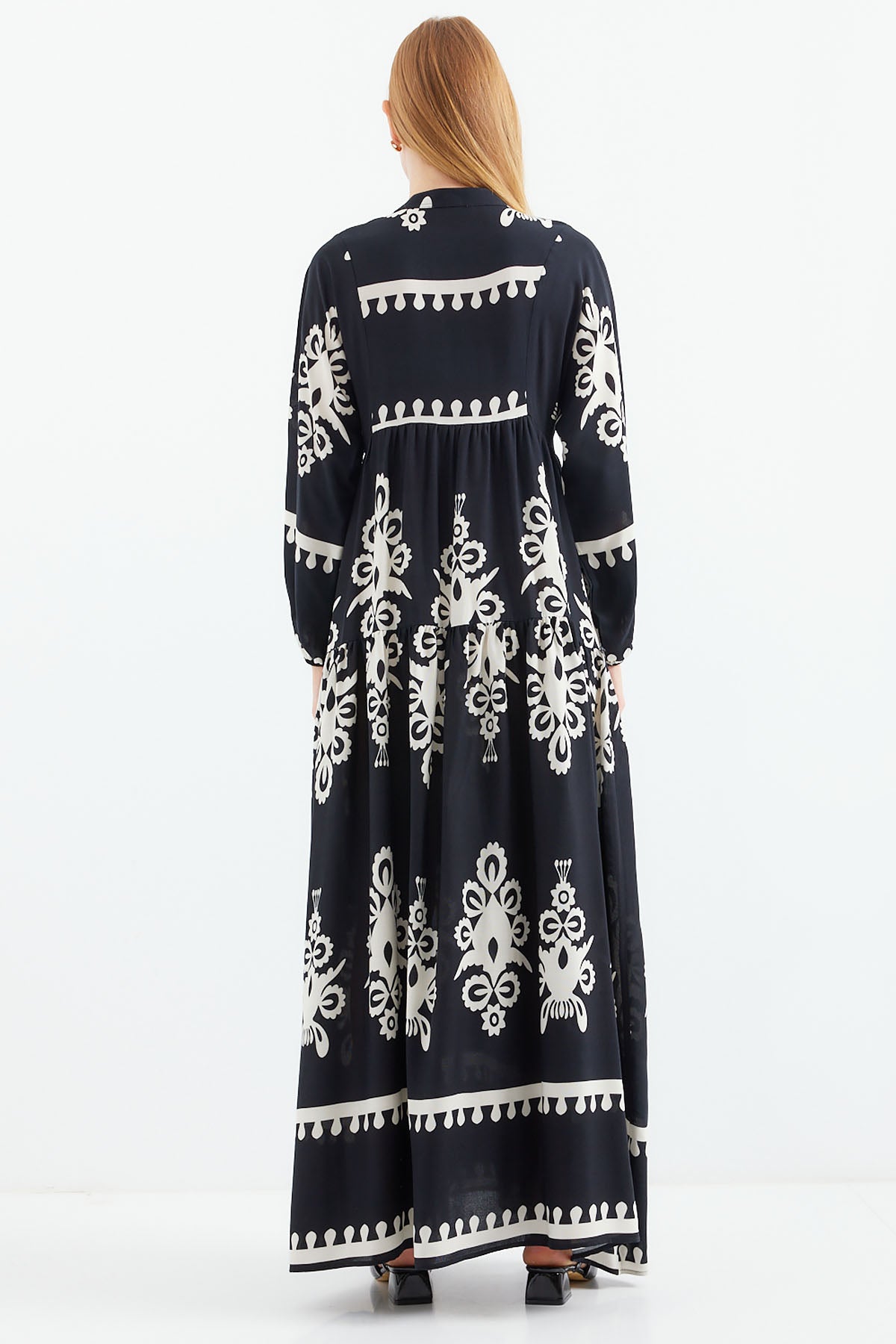 Image of Rochie hijab cu model autentic 2423 - Negru Z.
