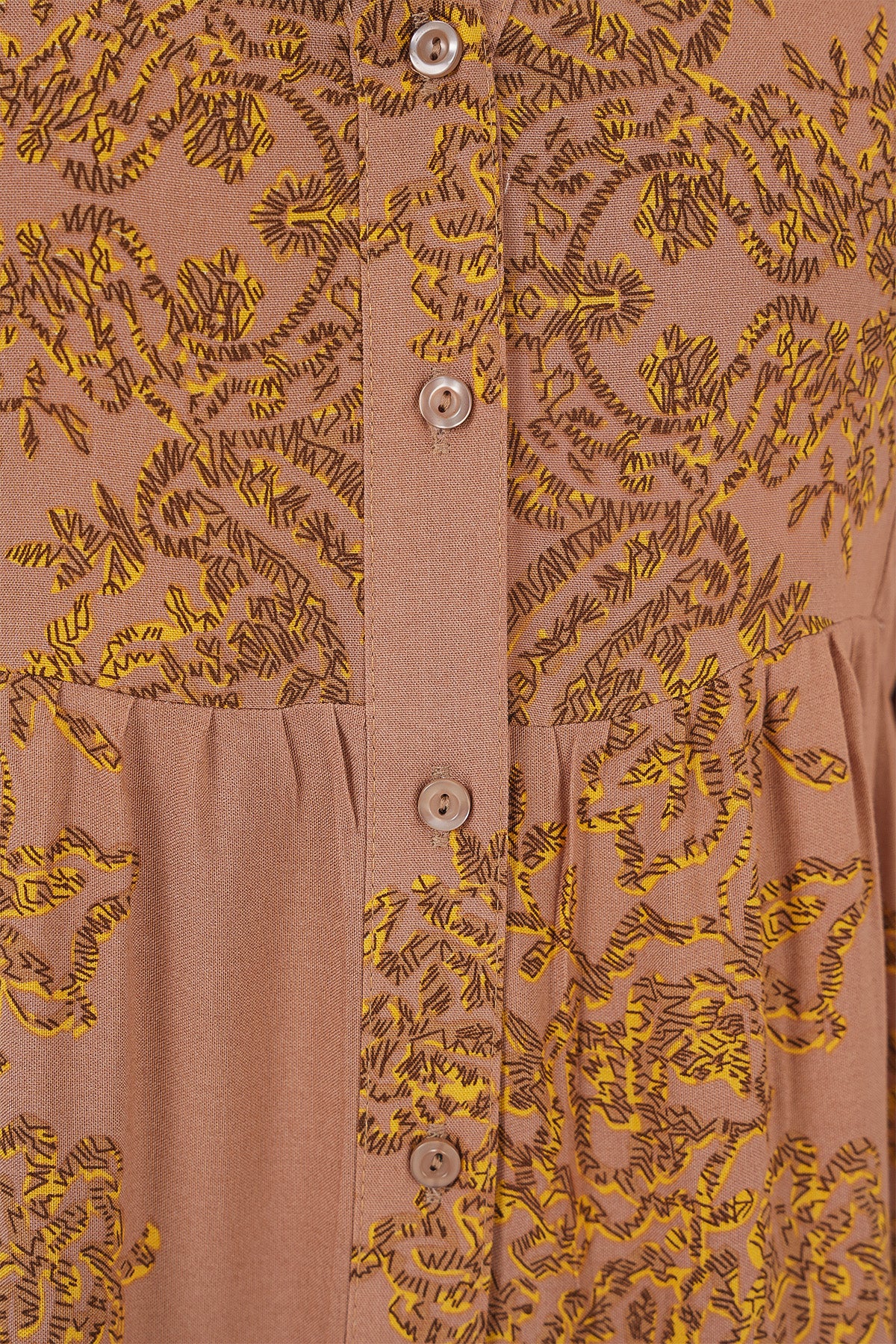 Image of Rochie hijab cu model auriu Mink 2423