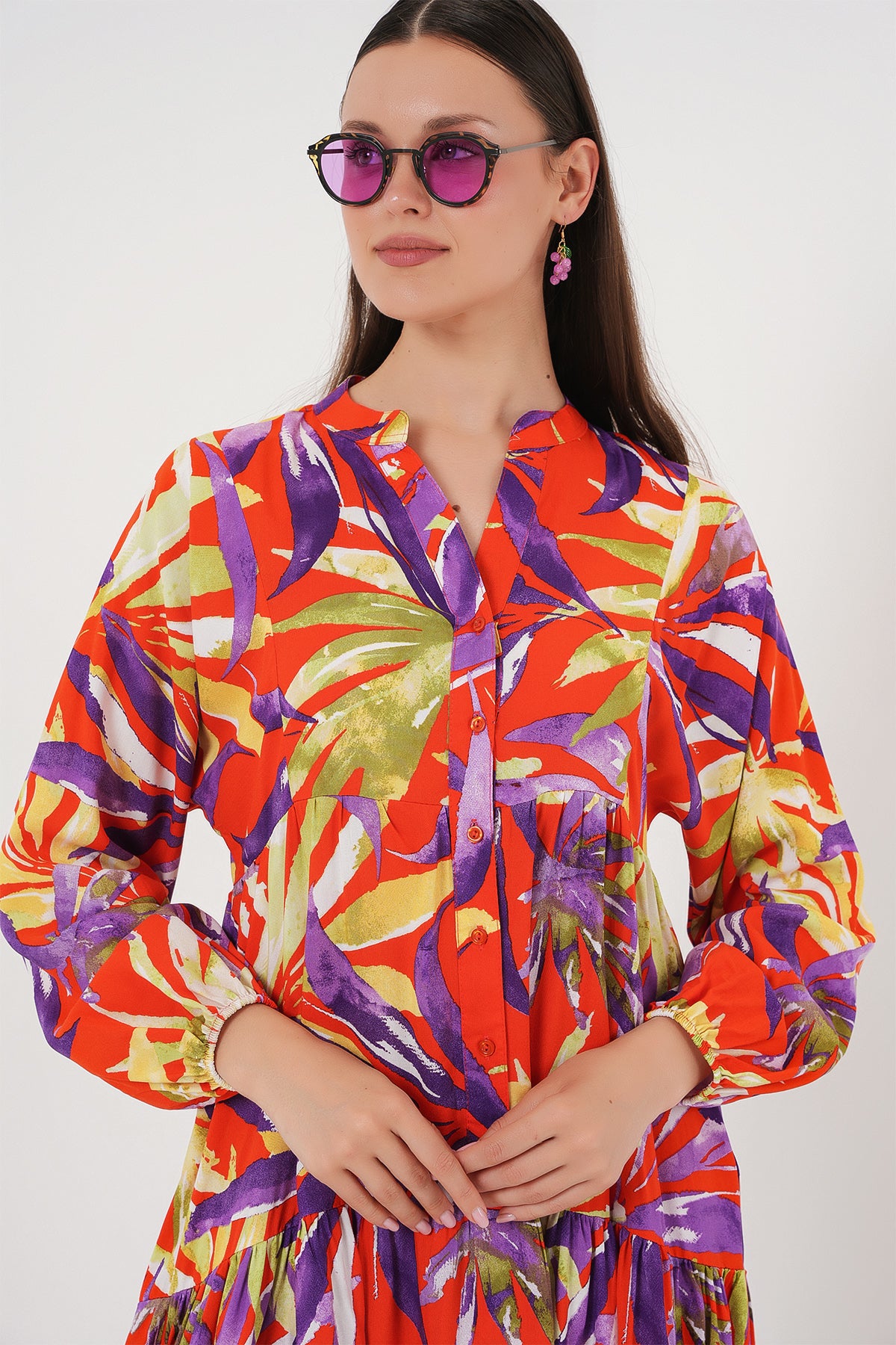 Image of 2423 Rochie Hijab cu model autentic - B.Lila