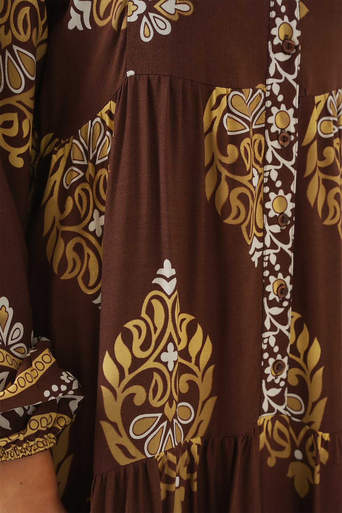 Image of Rochie Hijab cu model autentic 2423 - Alb - Maro