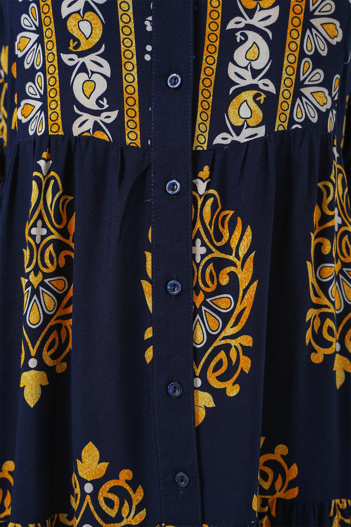 Image of Rochie Hijab cu model autentic 2423 - Bleumarin 2