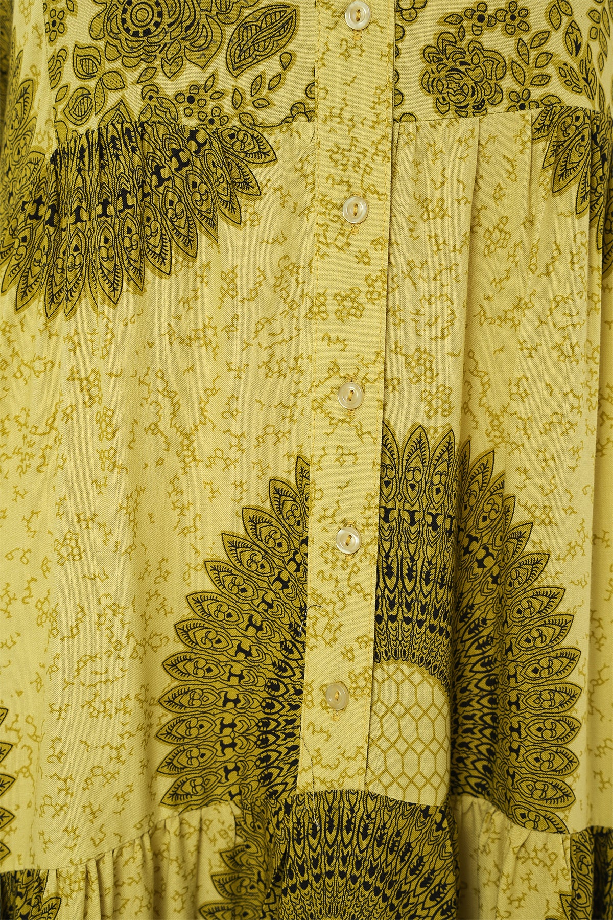 Image of Rochie Hijab cu model autentic 2423 - Verde măsliniu 2