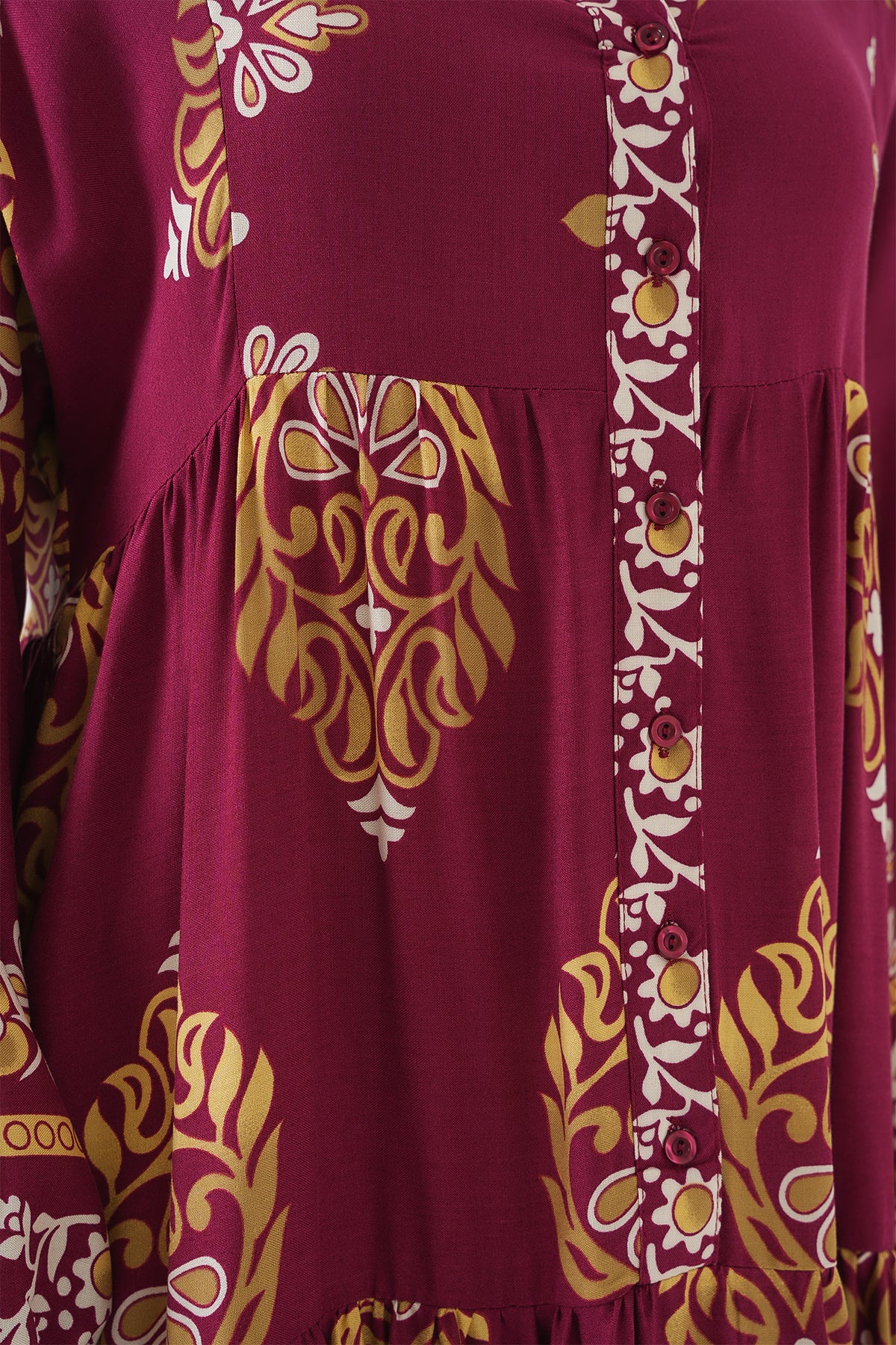 Image of Rochie hijab cu model autentic 2423 - Z.Bordeaux