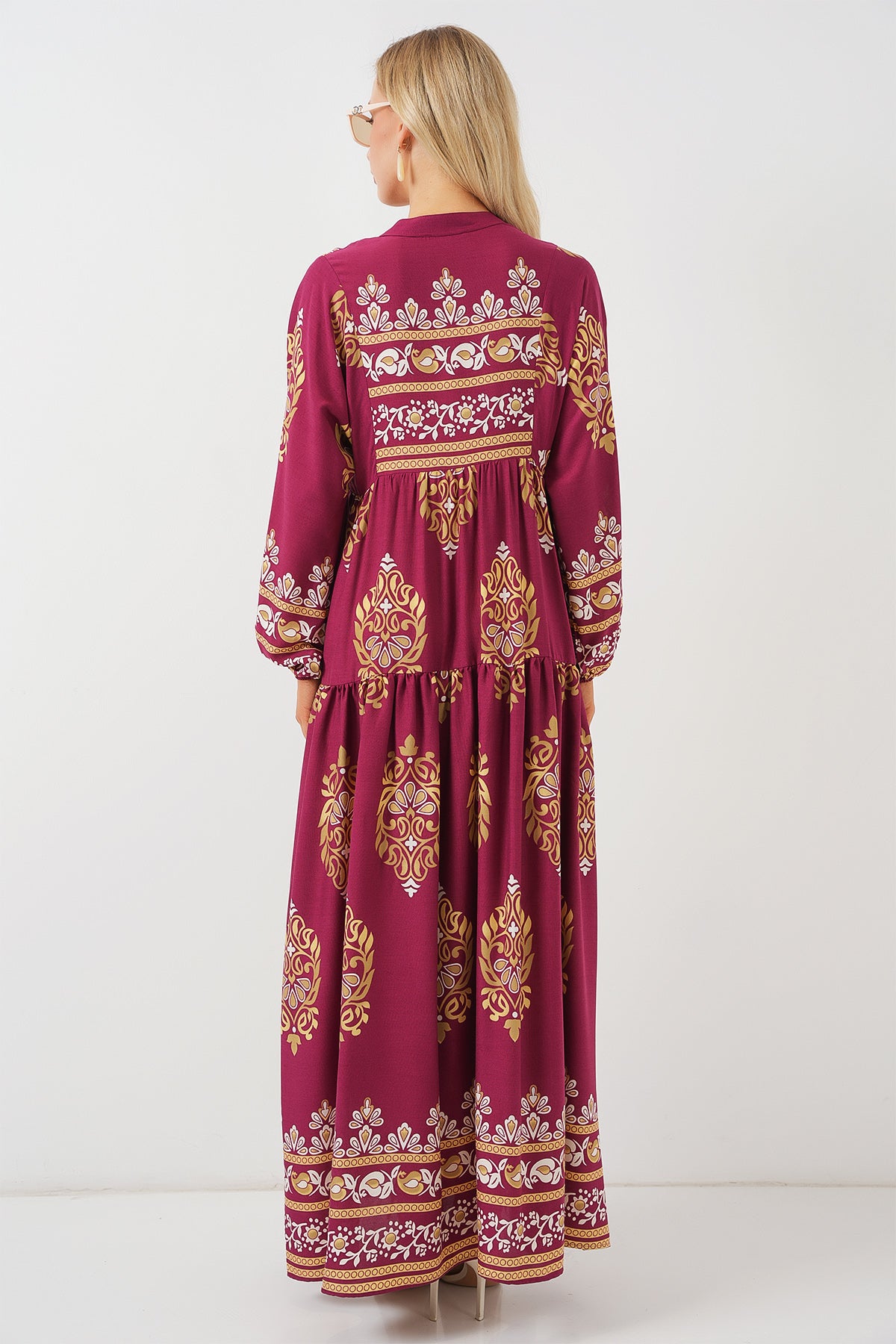 Image of Rochie hijab cu model autentic 2423 - Z.Bordeaux