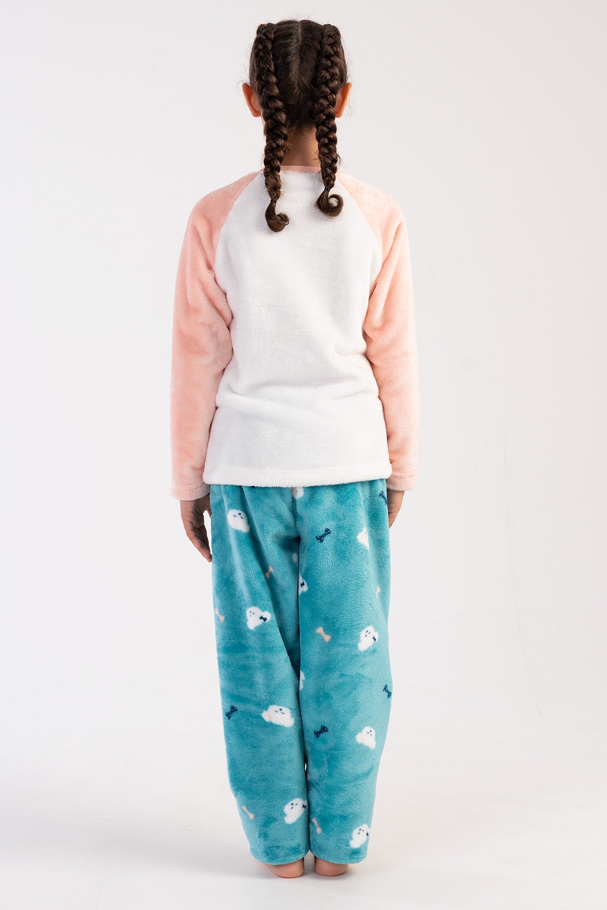 Image of KIZ COCUK SOFT O YAKA REGLAN UZUN KOL ETEGI OVAL PIJAMA TAKIM( 7-8/13-14)