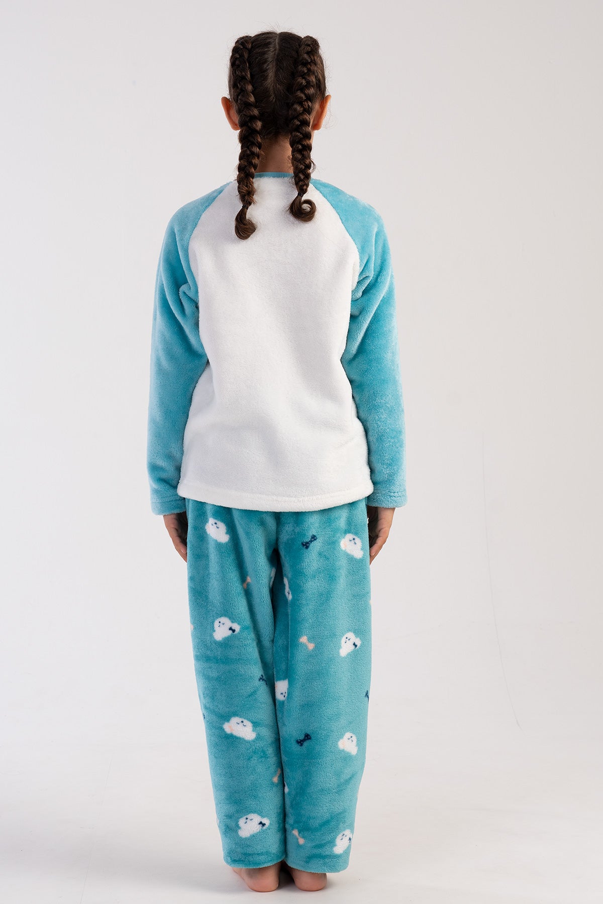 Image of KIZ COCUK SOFT O YAKA REGLAN UZUN KOL ETEGI OVAL PIJAMA TAKIM( 7-8/13-14)