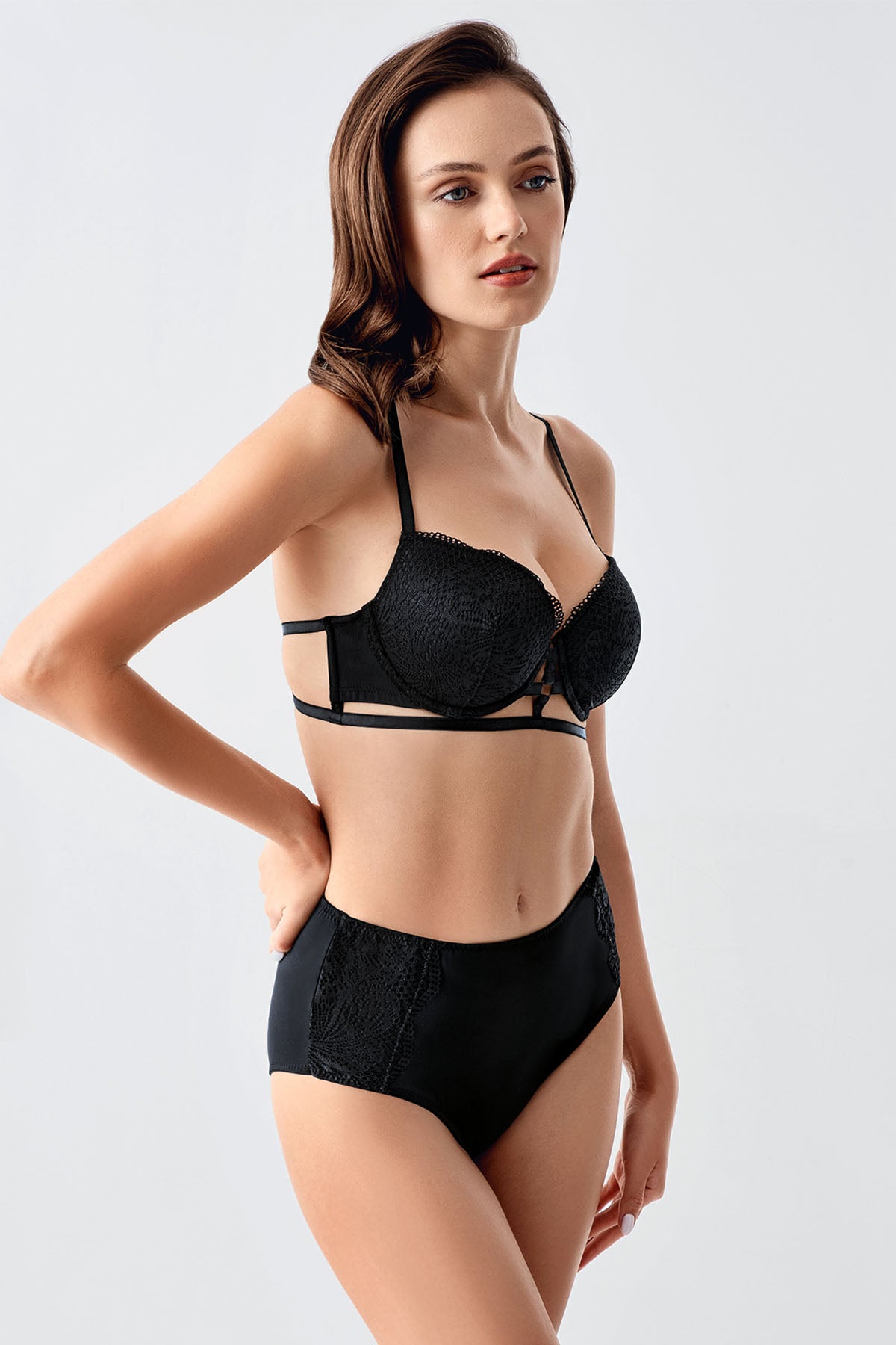 Image of Women's B Cup Padded Bra and Panty Set