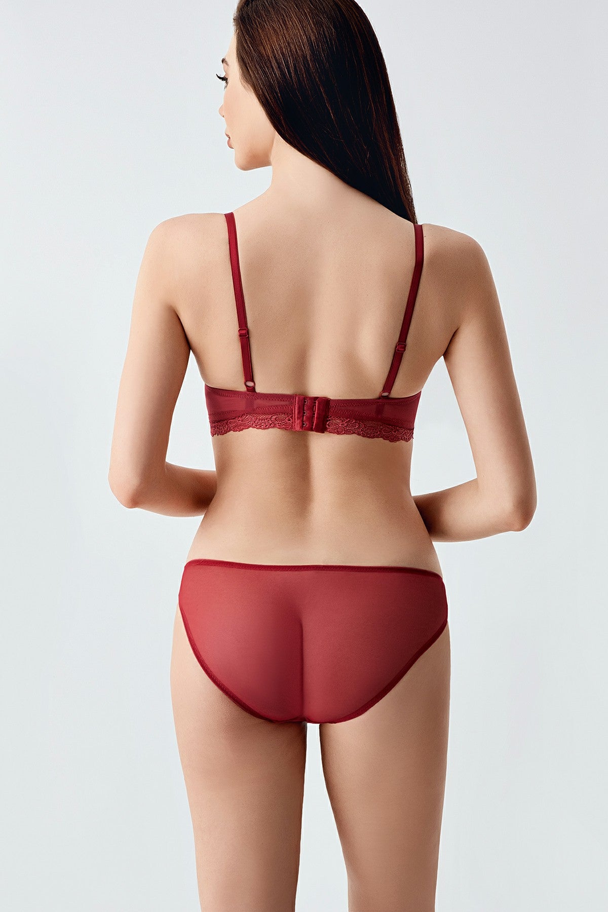 Image of Set sutien și chiloți fără burete pentru femei, cupă C