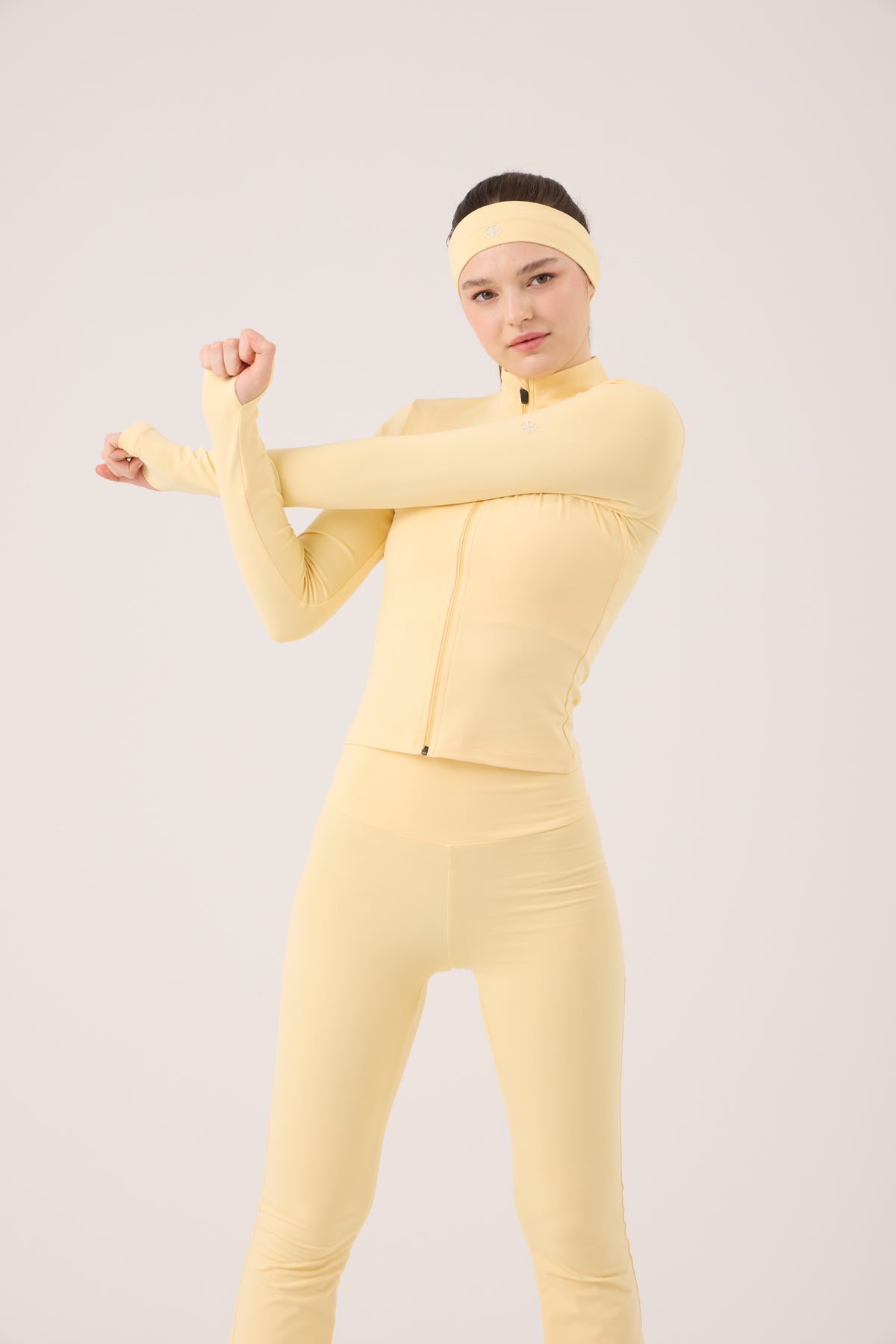 Image of Parmak Detaylı Fermuarlı Fabiola Ceket Sarı