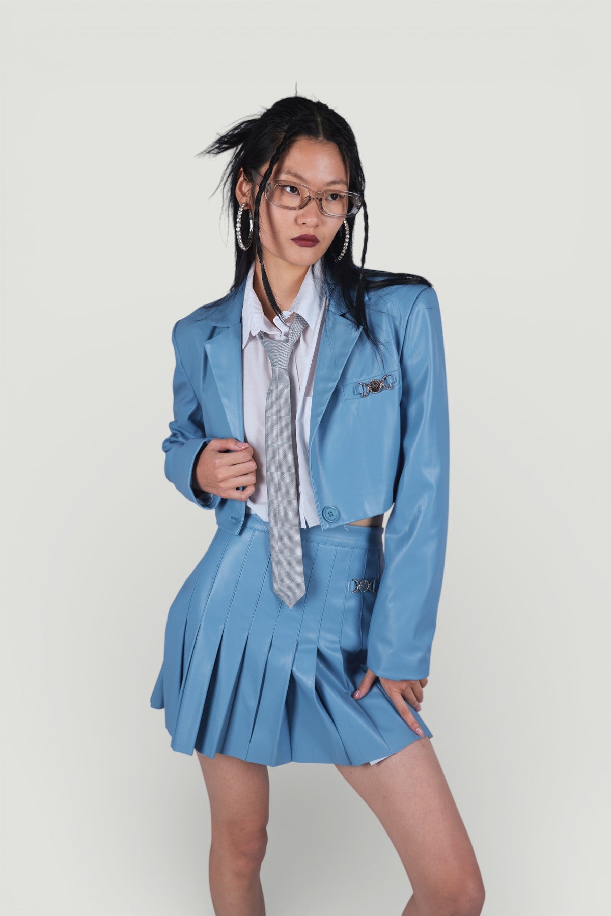 Image of Crop Model Astarlı College Ceket Mavi