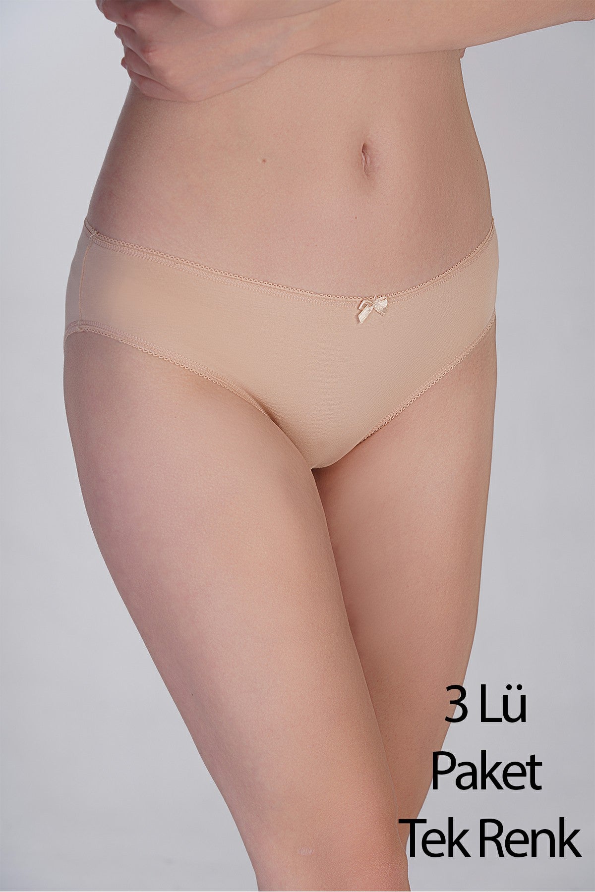 Image of Kadın Bikini Penye 3 lü Külot