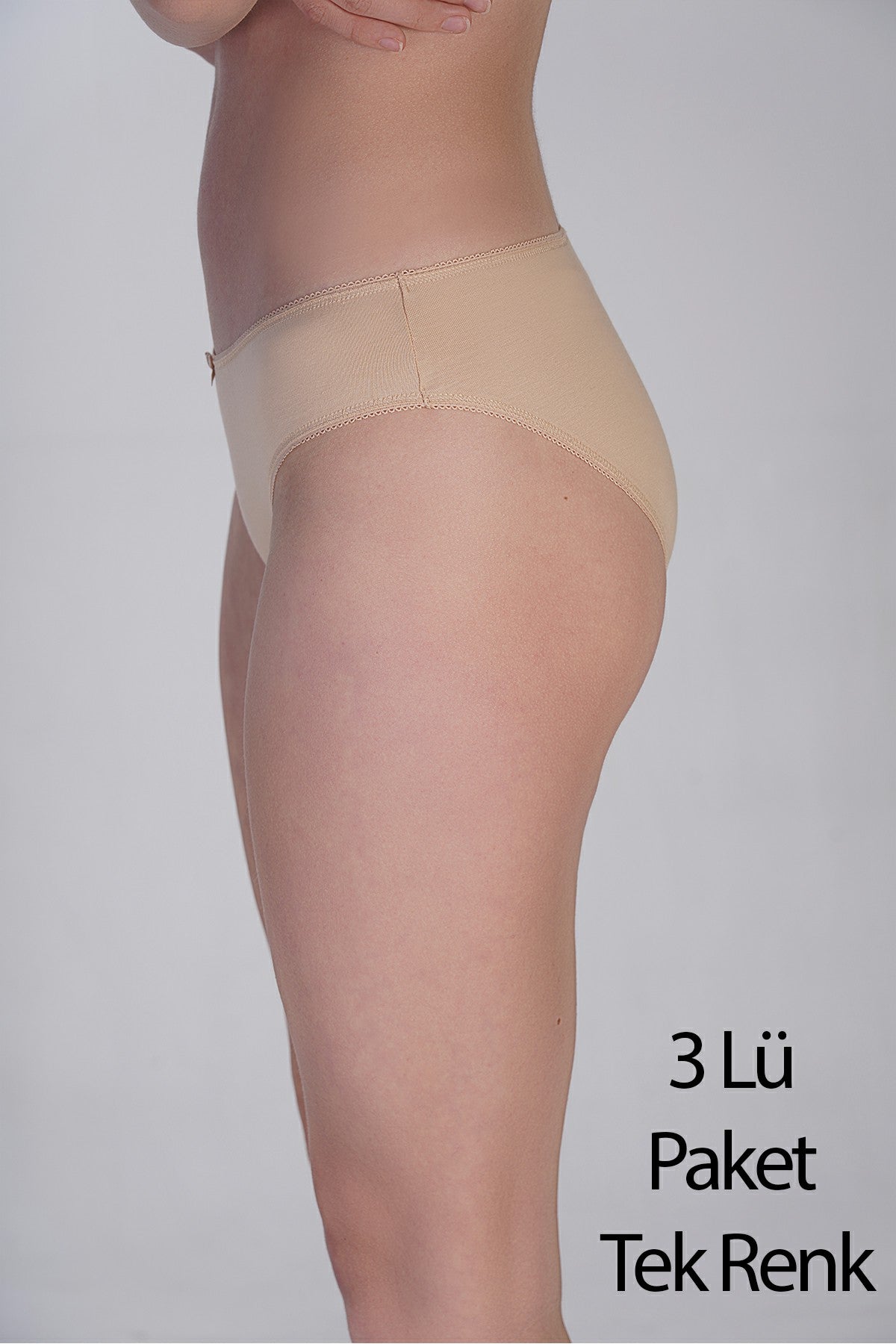 Image of Kadın Bikini Penye 3 lü Külot