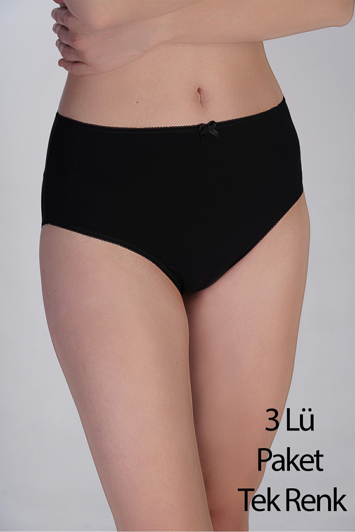 Image of Set de 3 bikini pentru femei cu talie mică, din bumbac