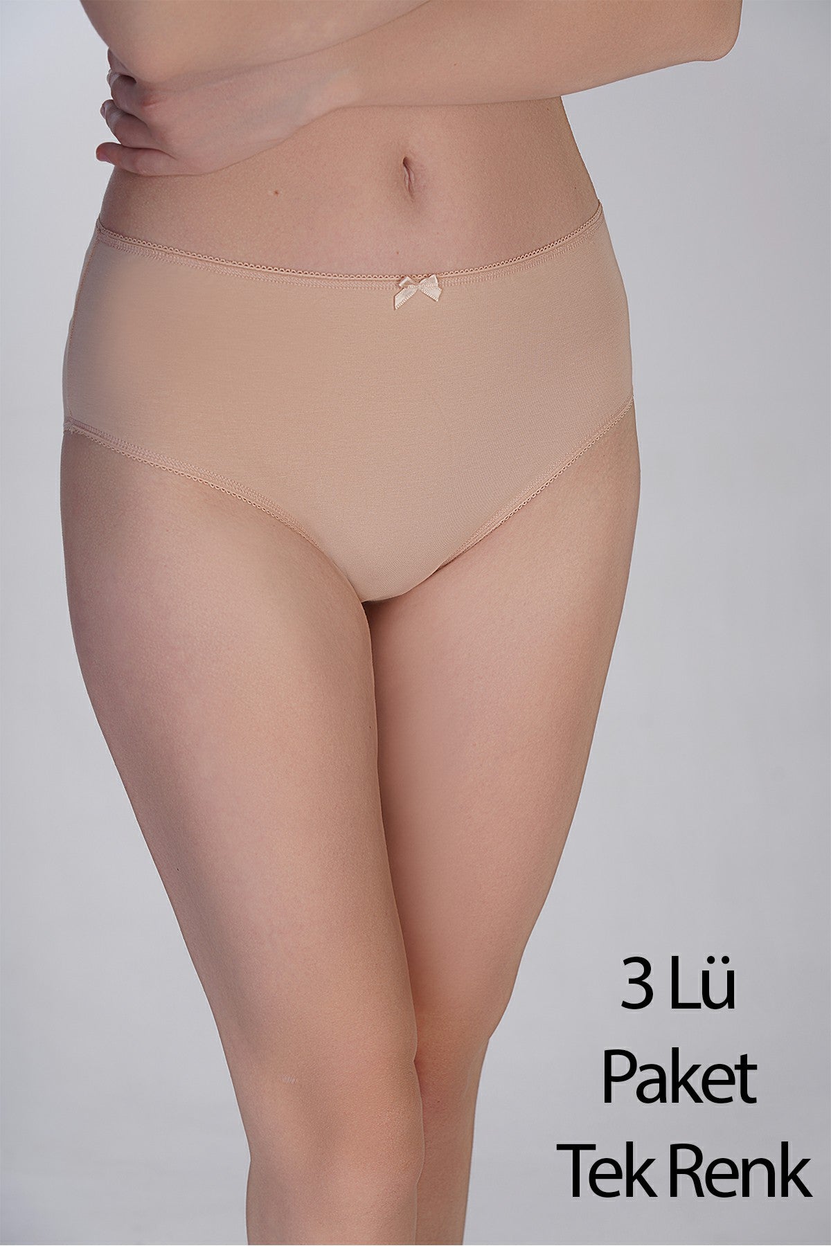 Image of Set de 3 bikini pentru femei cu talie mică, din bumbac
