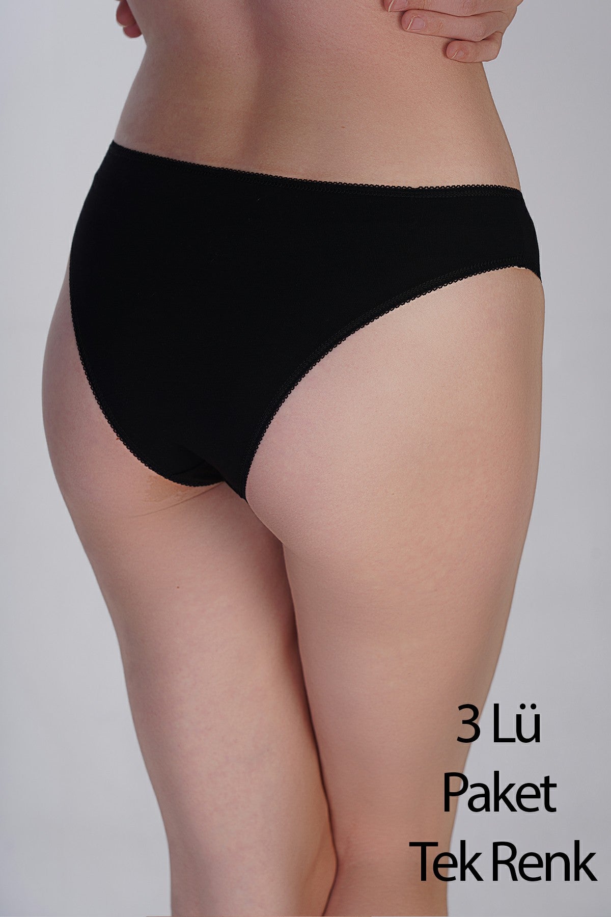 Image of Kadın Brazilian Penye 3 lü Külot
