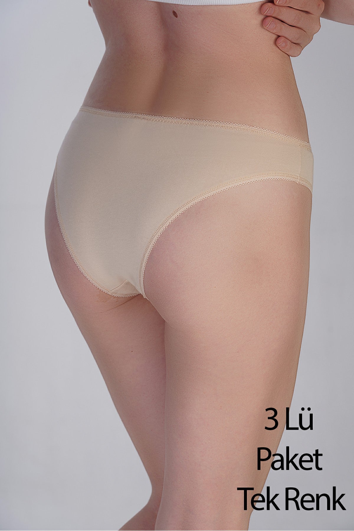 Image of Kadın Brazilian Penye 3 lü Külot