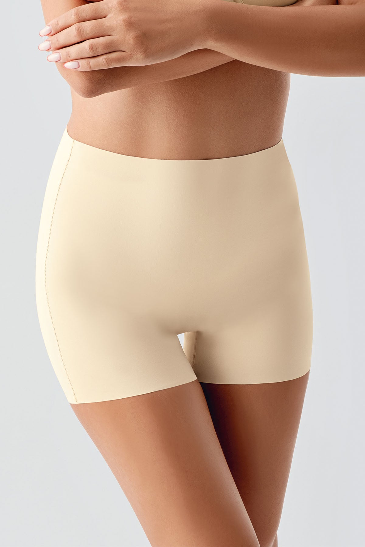 Image of Pantaloni scurți laser cu talie antiderapantă