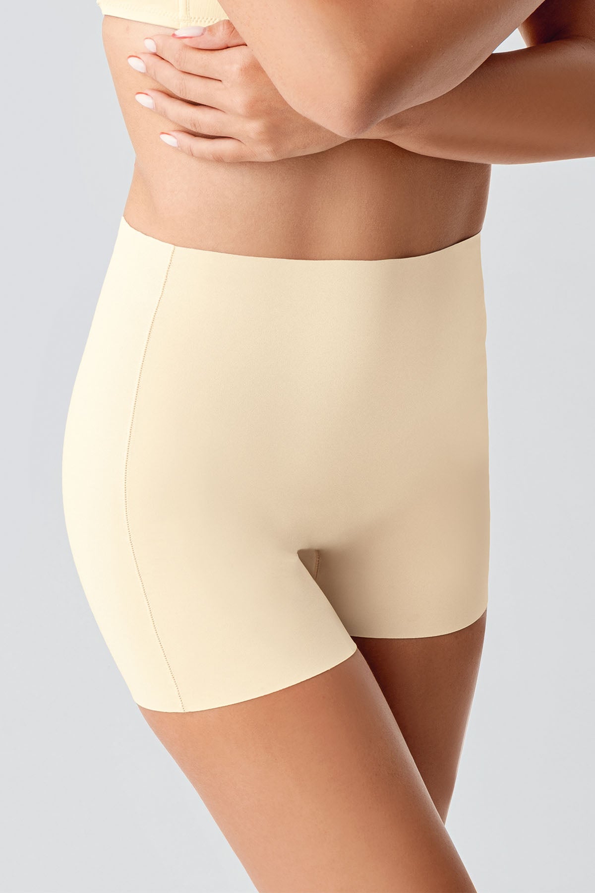 Image of Pantaloni scurți laser cu talie antiderapantă