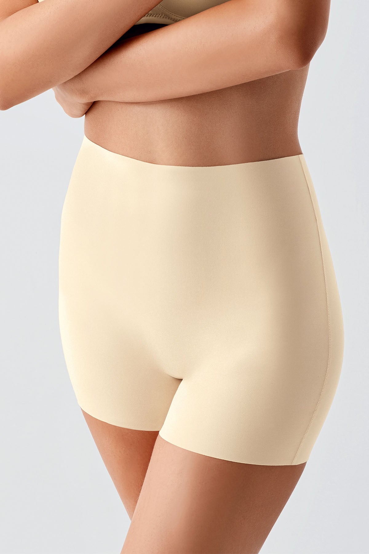 Image of Pantaloni scurți laser cu talie antiderapantă