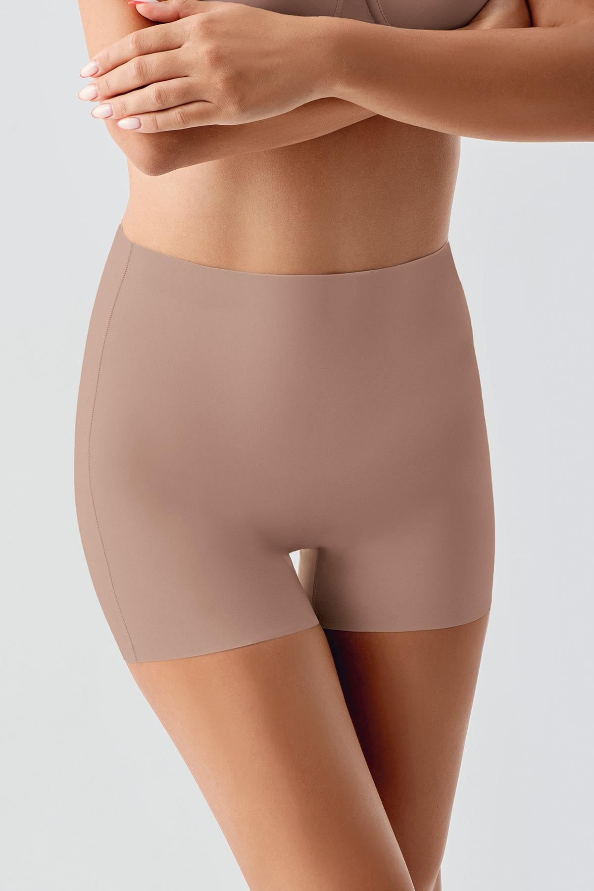 Image of Pantaloni scurți laser cu talie antiderapantă