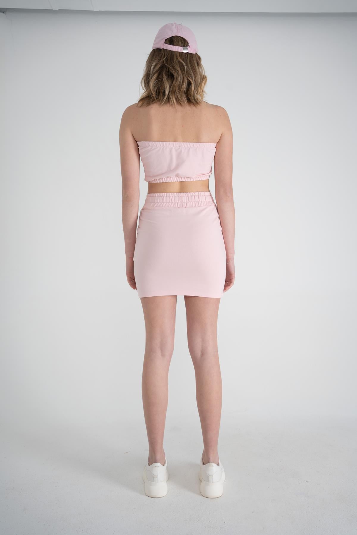 Image of Straplez Crop Toa Büstiyer Pembe