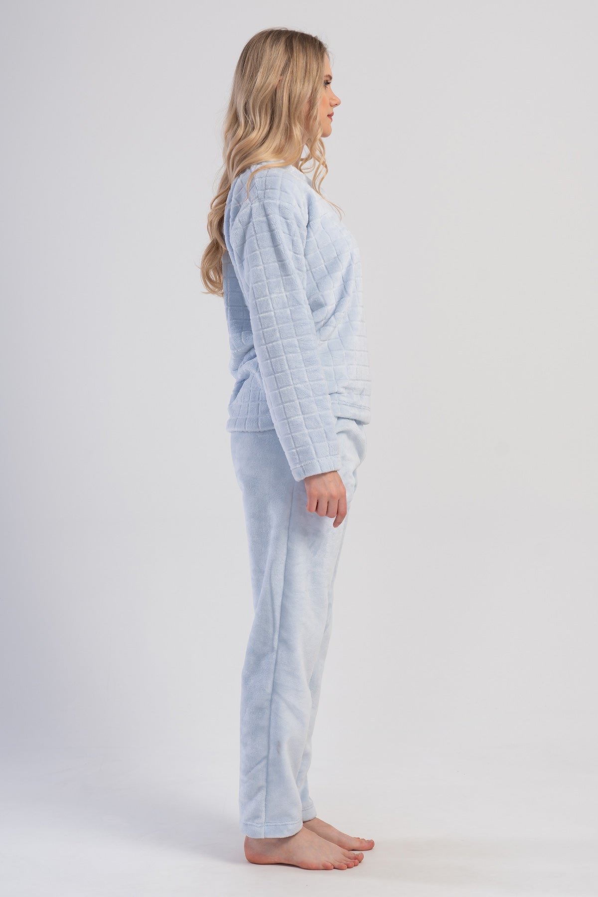 Image of KADIN J.ULTRASOFT V YAKA UZUN KOL CEPLI PIJAMA TAKIM