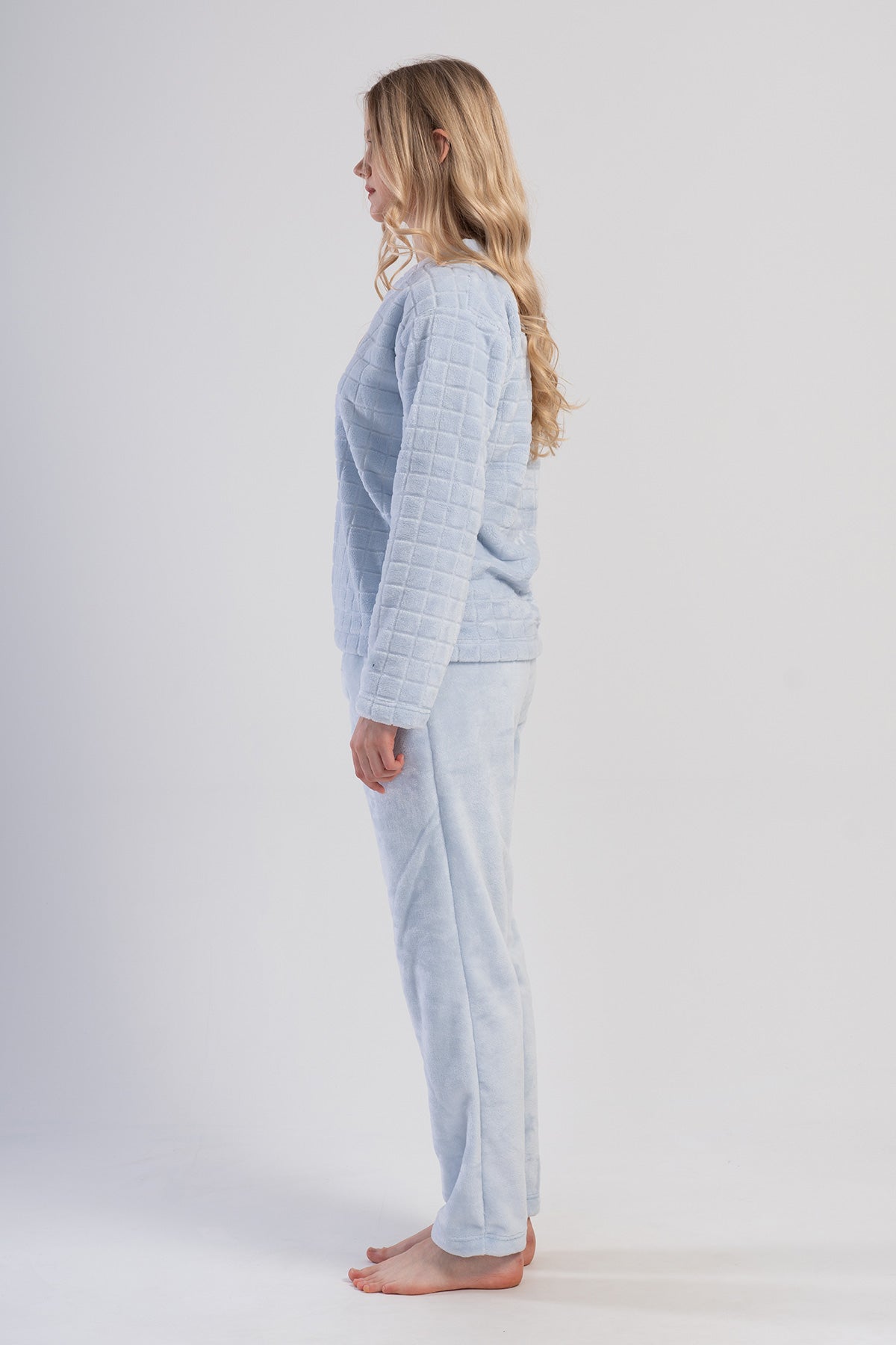 Image of KADIN J.ULTRASOFT V YAKA UZUN KOL CEPLI PIJAMA TAKIM