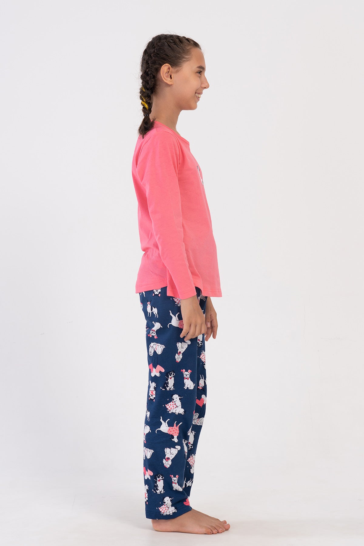 Image of KIZ COCUK P.SUPREM O YAKA UZUN KOL ETEGI OVAL PIJAMA TAKIM(7-8/13-14)